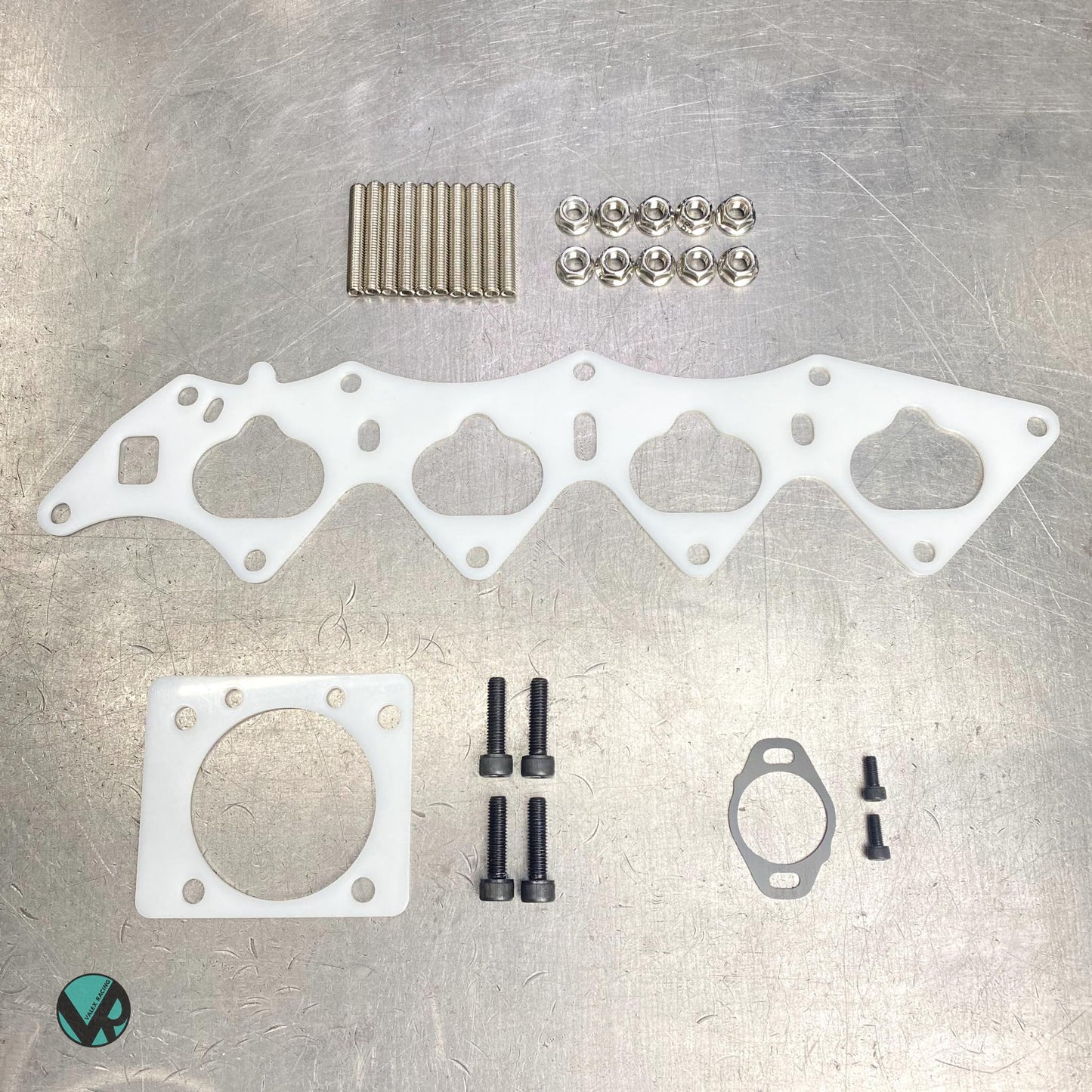 B16 B18C5 | Honda Acura Reusable Thermal Intake Gasket Full Kit With Skunk2 Pro Series Throttle Body Gasket and Hardware
