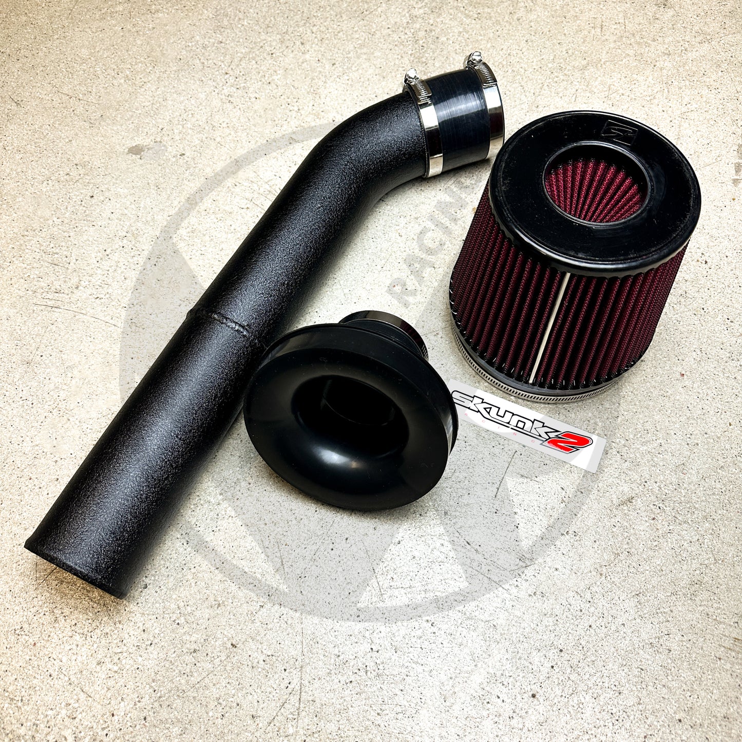 3" Inch Air Intake for Honda Civic Integra w/Skunk2 Ultra Street | Wrinkle Black