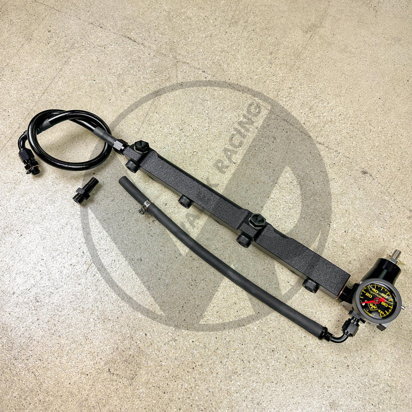 AEM STYLE FUEL RAIL / REGULATOR / FUEL LINE / GAUGE PACKAGE FOR HONDA PRELUDE H22 H2B