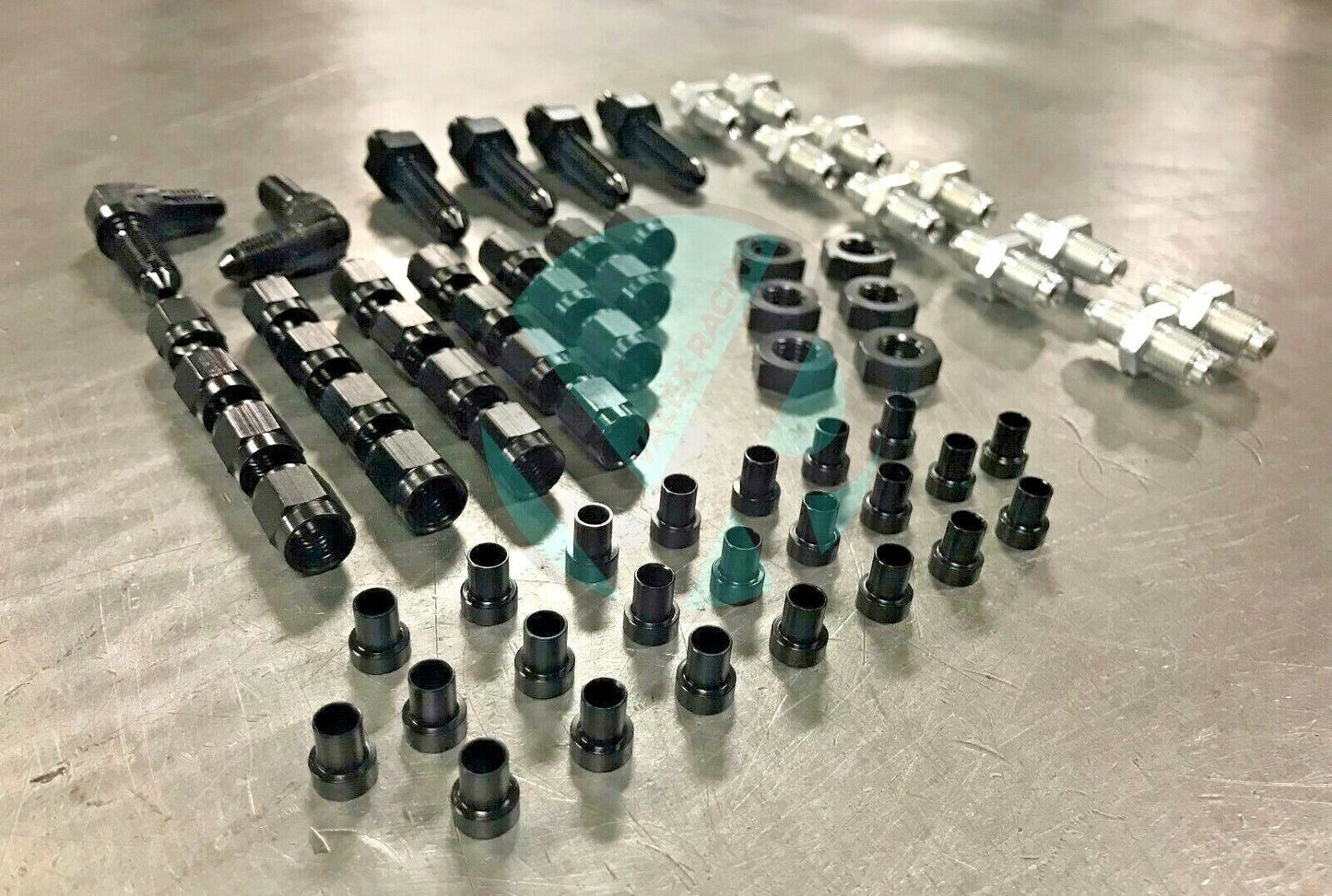 Brake Line Tuck Kit Black (Fittings Only) For Honda 88-00 Acura Integra 90-01