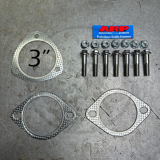 ARP Stainless Exhaust Gasket Hardware Kit 3 inch (76mm) For Honda Civic Acura Integra