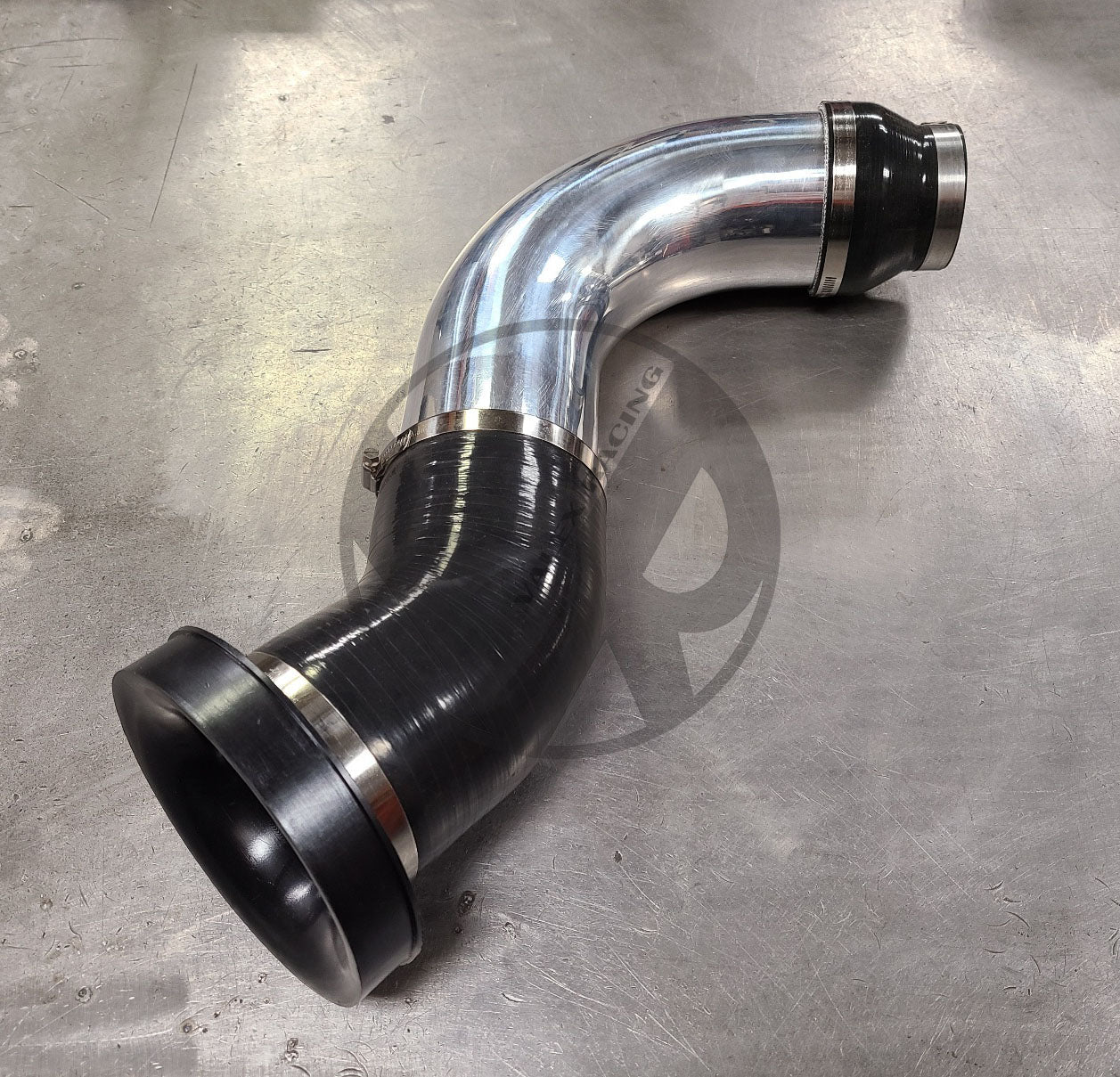 Black 3.5" (inch) Honda / Acura All Motor Through Headlight Race Intake - B Series EG EK