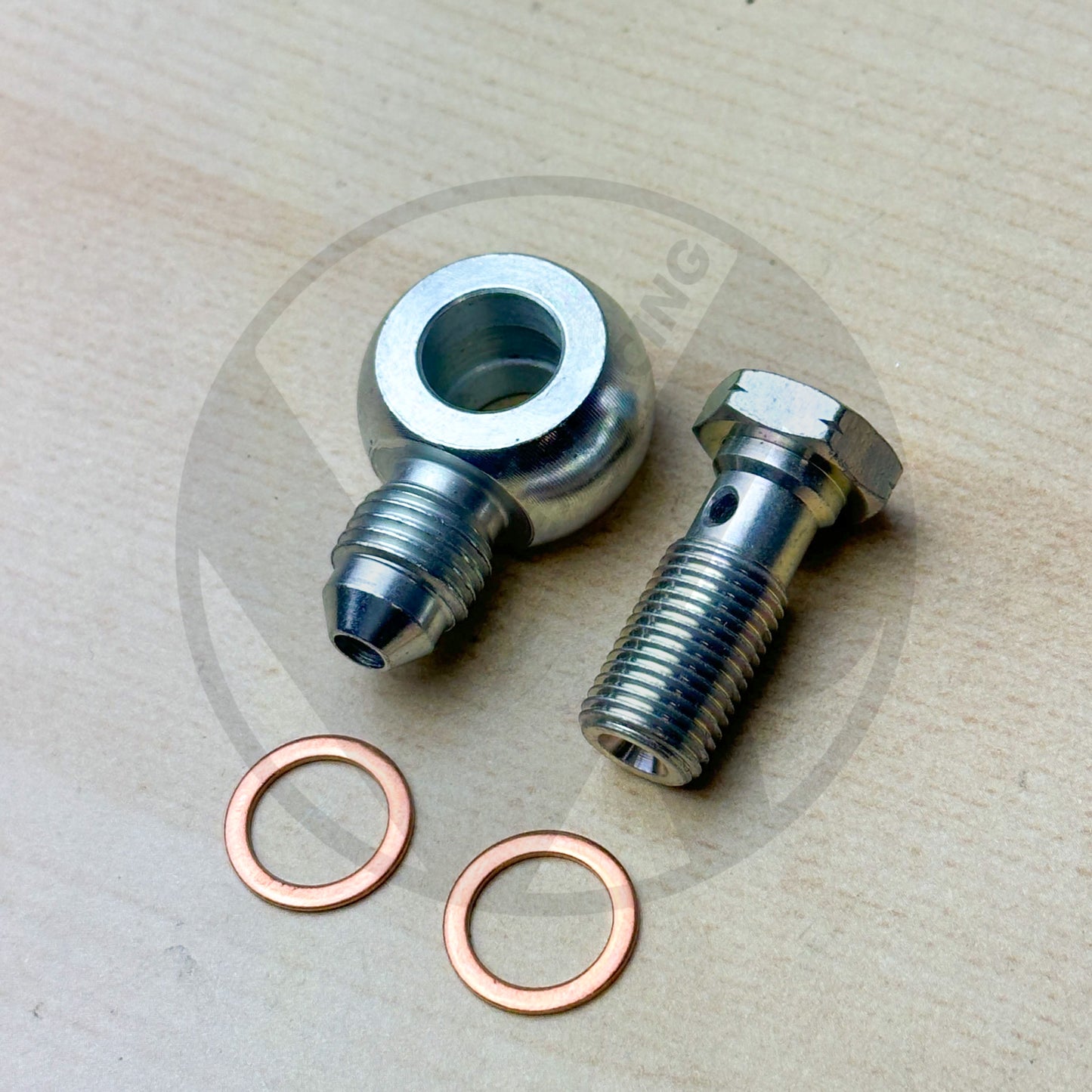 Steel THICK Banjo Bolt Fitting M10 x 1.0 (Metric 10mm) to 3AN -3 AN3