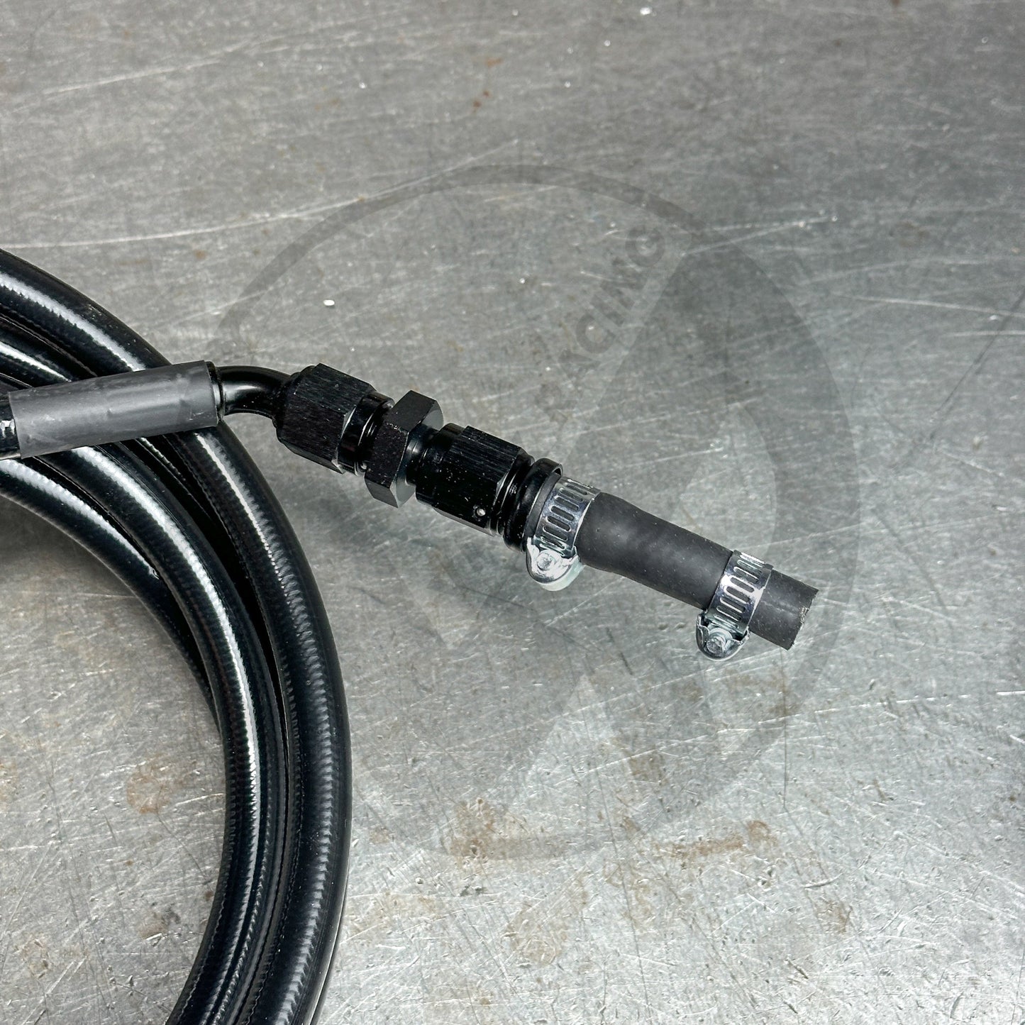 96-00 Honda Civic EK E85 Compatible Stainless Steel Fuel Lines Kit -10AN FEED -8AN RETURN (Black)