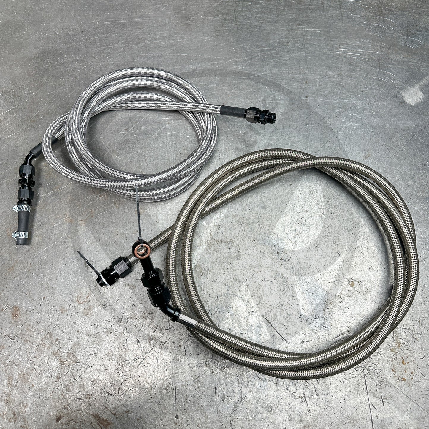 92-95 Civic E85 Compatible Stainless Steel Fuel Lines Kit -8AN FEED -6AN RETURN