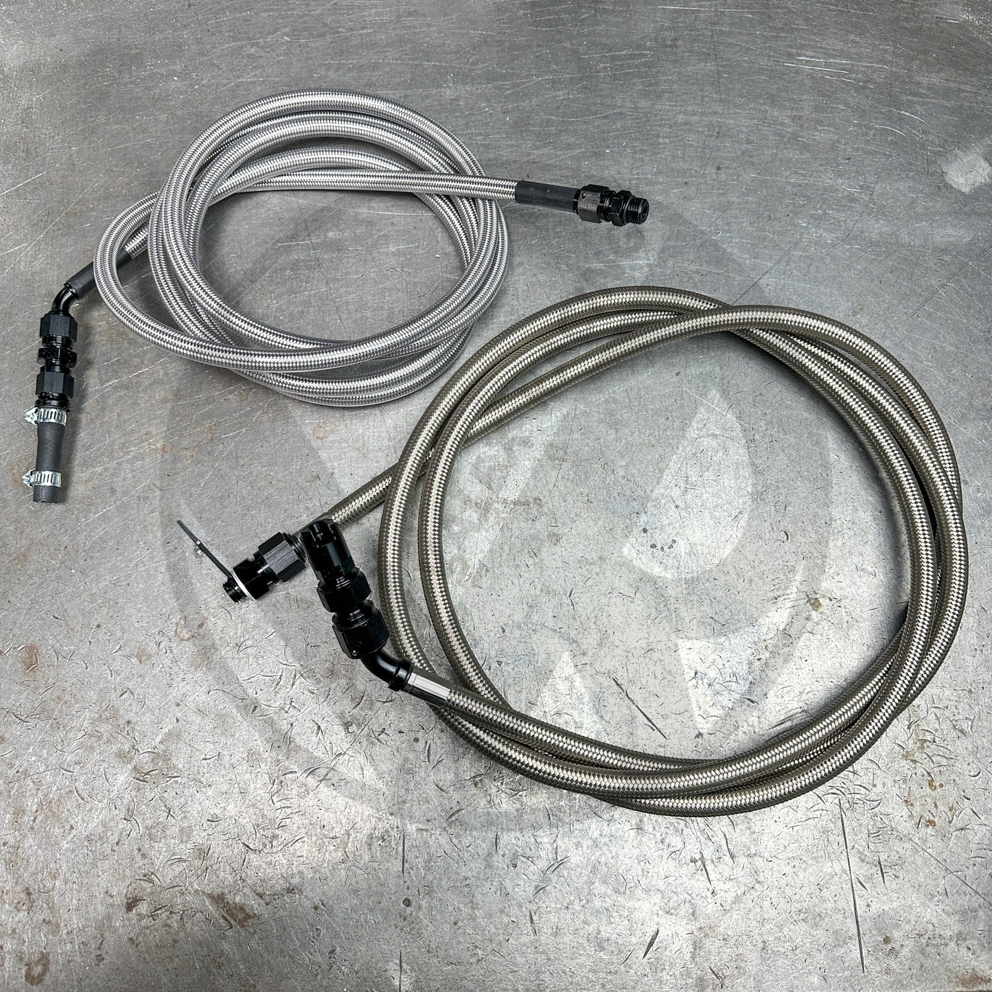 97-01 Honda CR-V E85 Compatible Stainless Steel Fuel Lines Kit -8AN FEED -6AN RETURN