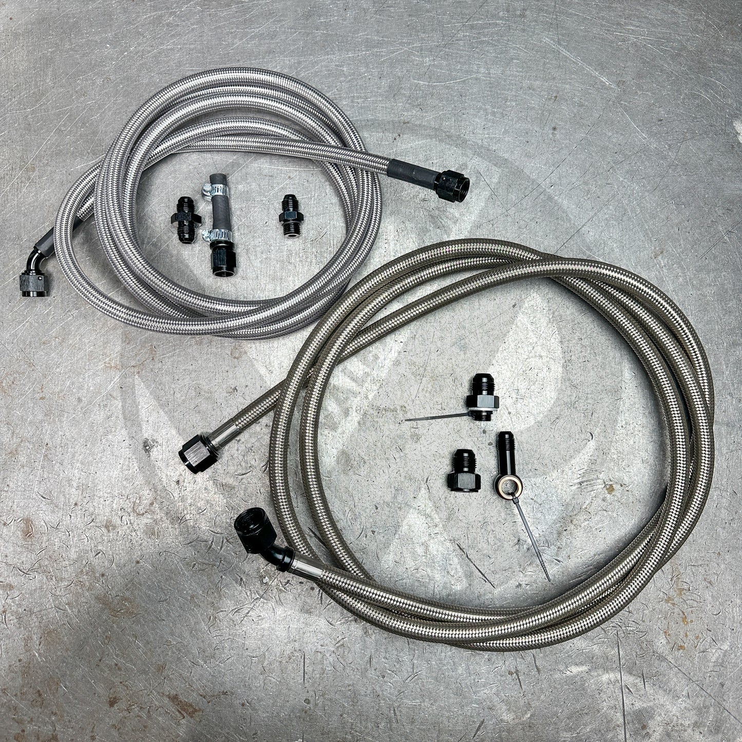 94-01 Integra E85 Compatible Stainless Steel Fuel Lines Kit -8AN FEED -6AN RETURN