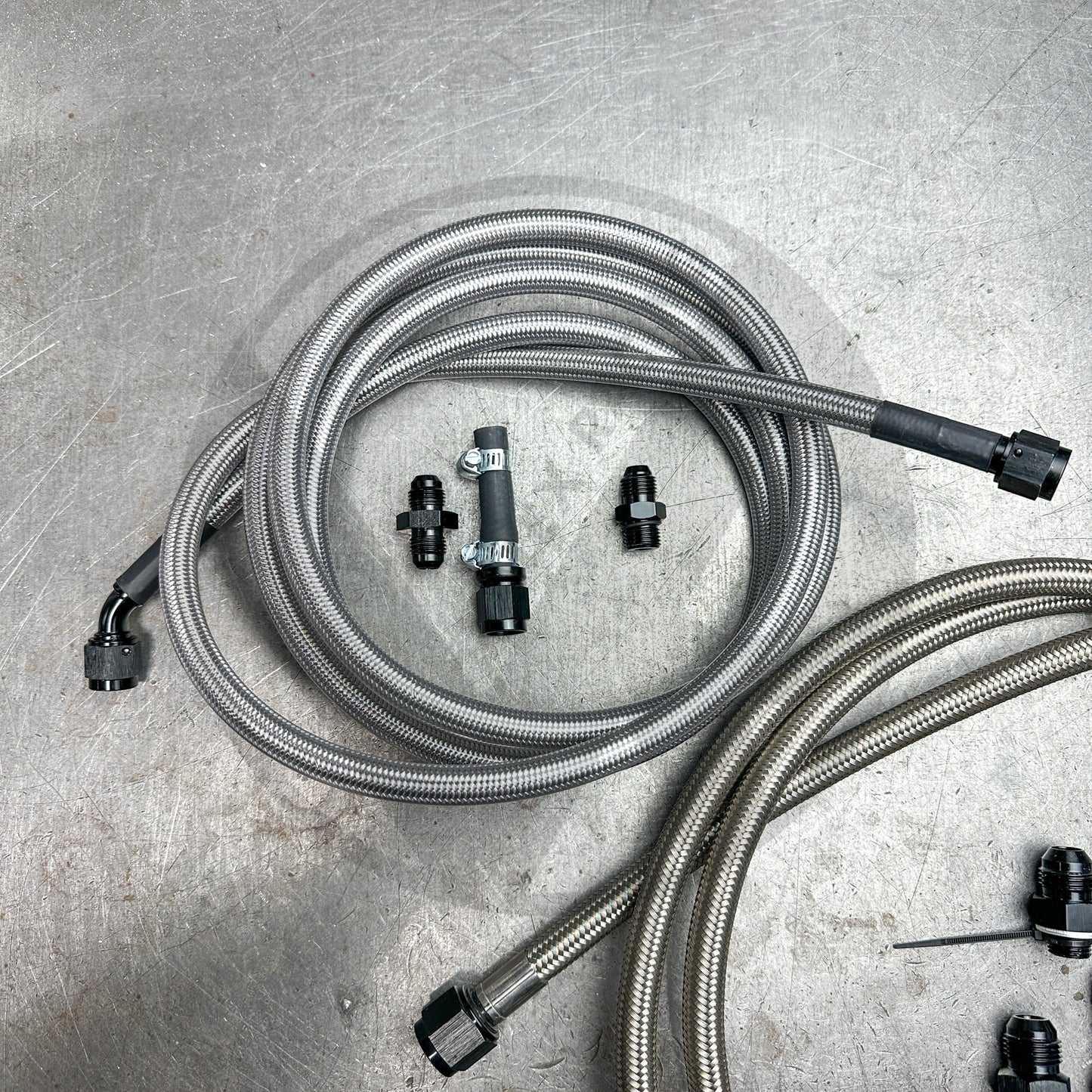 92-95 Civic E85 Compatible Stainless Steel Fuel Lines Kit -8AN FEED -6AN RETURN
