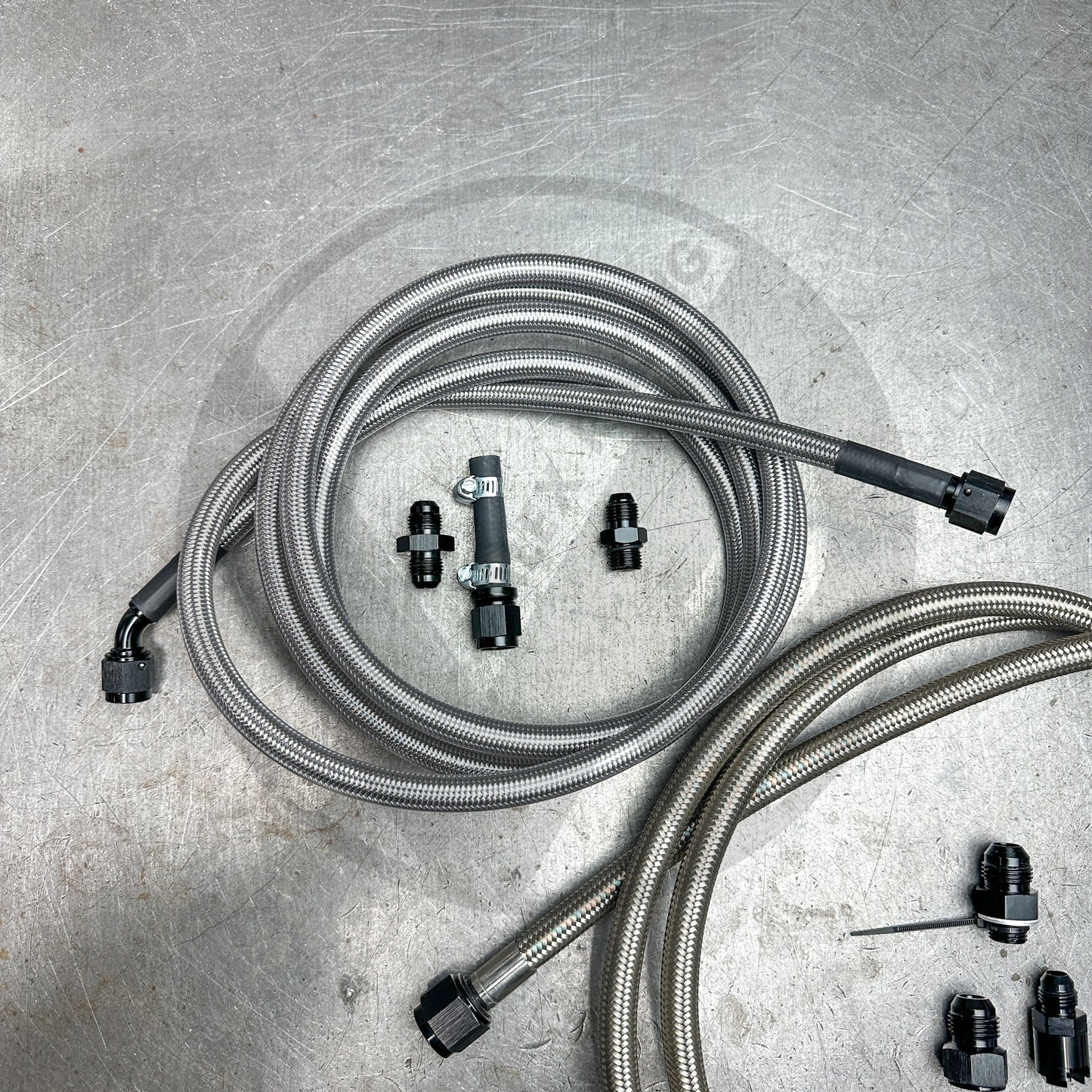 96-00 Honda Civic EK E85 Compatible Stainless Steel Fuel Lines Kit -8AN FEED -6AN RETURN