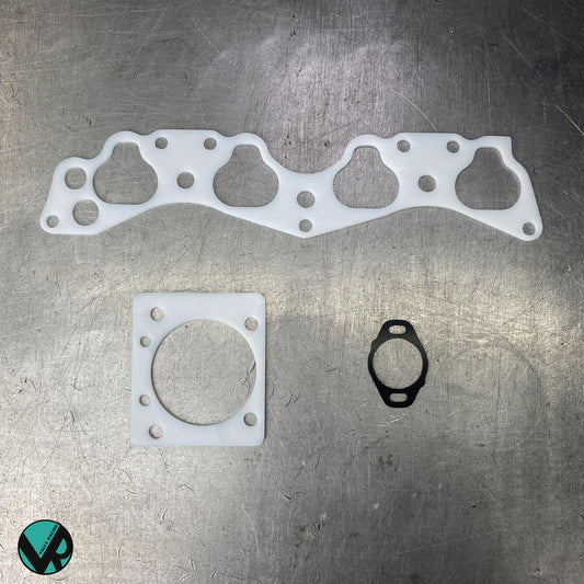 D15 D16 Honda Acura Reusable Thermal Intake Manifold Gasket, Skunk2 Pro Series Thermal Throttle Body Gasket, and Thermal TPS Gasket