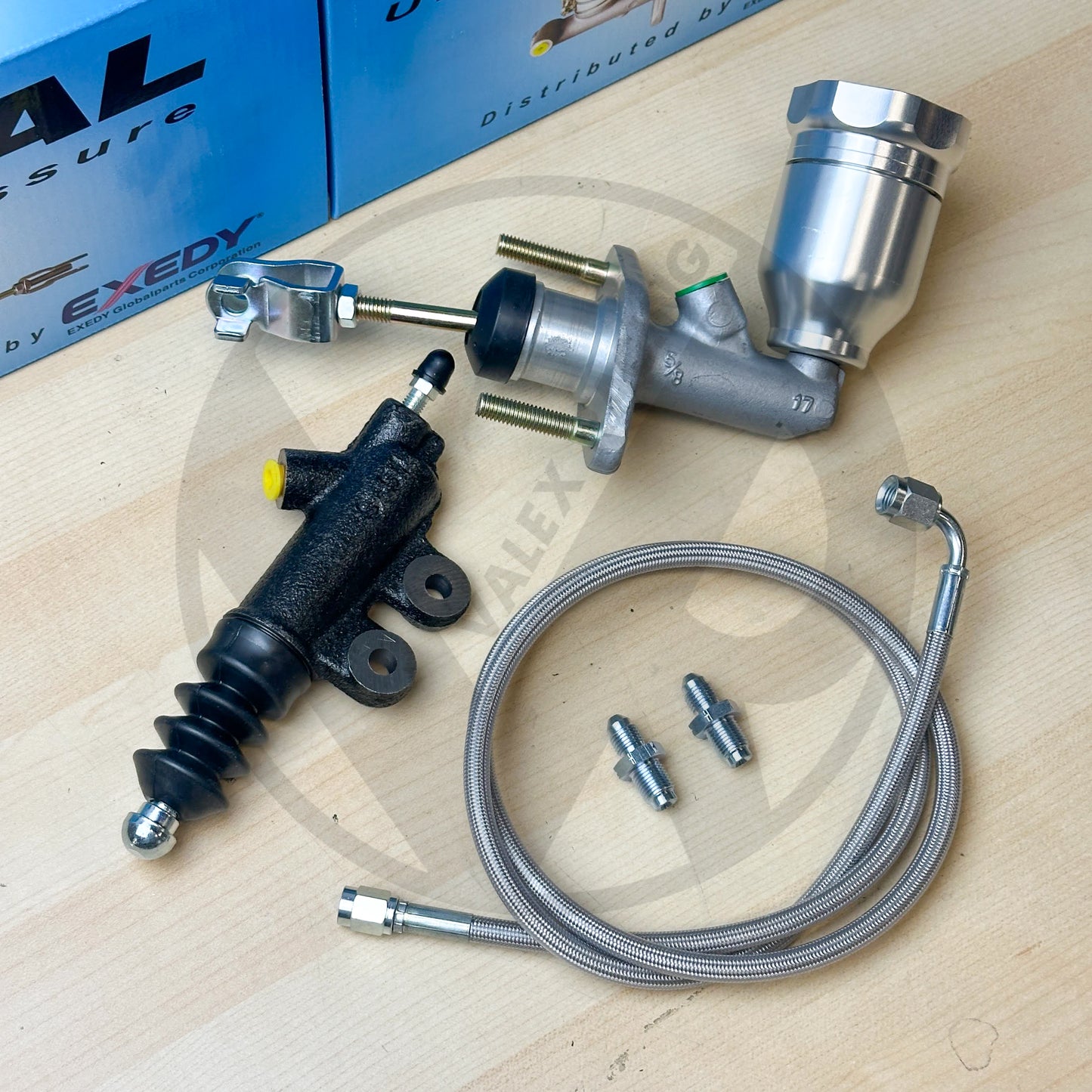 Exedy EM1 Clutch Master & Slave Cylinder with Billet Reservoir for 97-01 Honda CRV