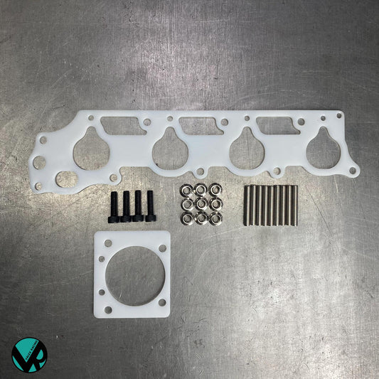 Honda Acura Reusable Thermal Intake Manifold Gasket and Skunk2 Pro Series Throttle Body Gasket and Hardware F22 VTEC