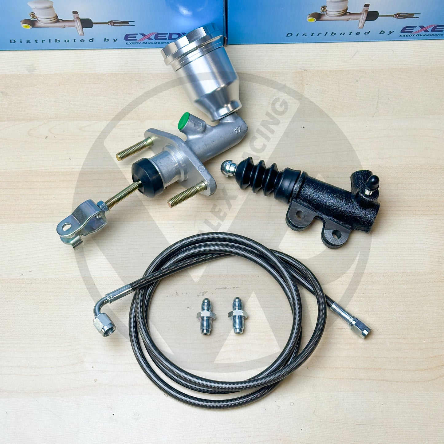 Exedy EM1 Clutch Master Cylinder Kit w Billet Reservoir For 90-97 Honda Accord