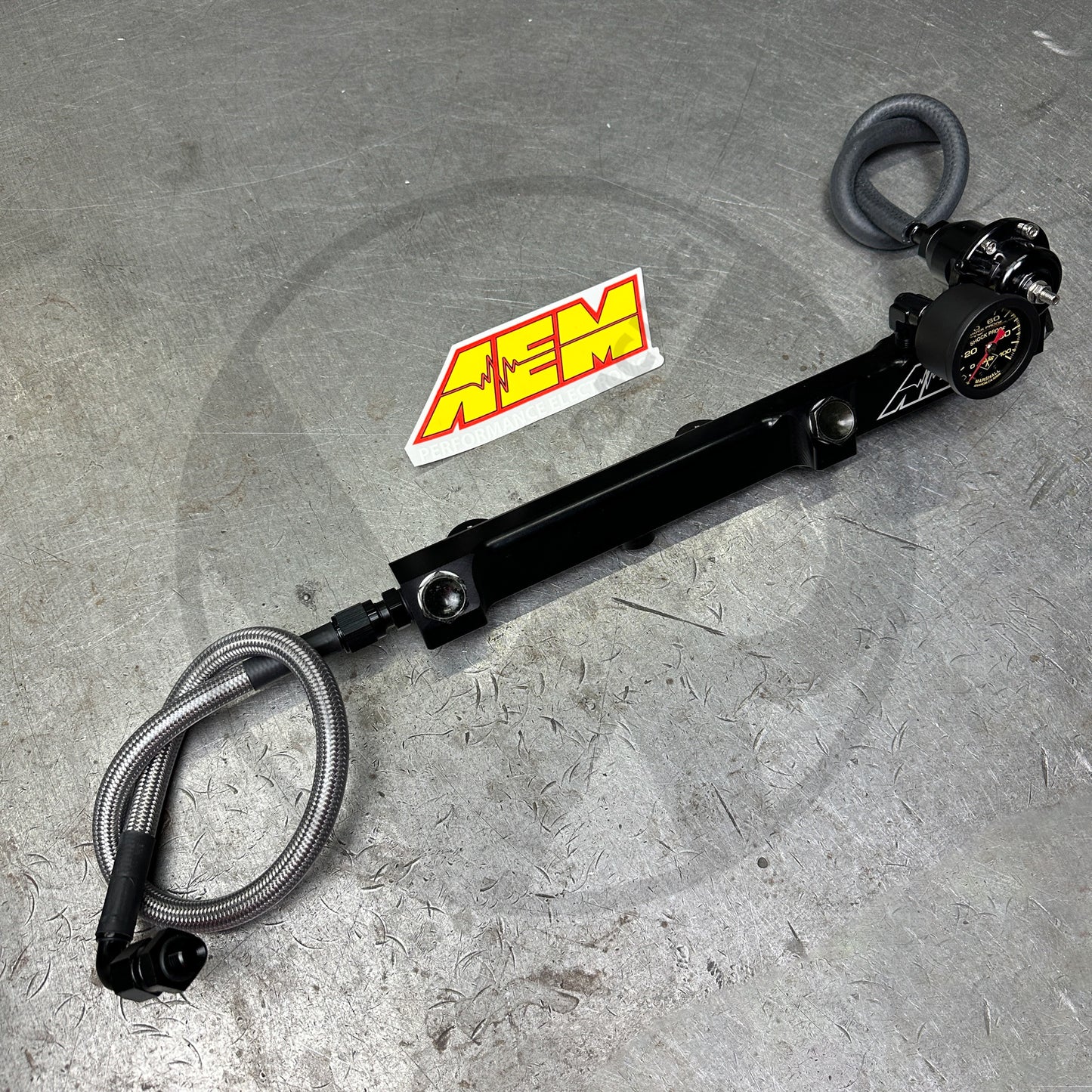 H/F Series AEM Fuel Rail kit with AEM Style Regulator for Honda Acura H22/3 F22