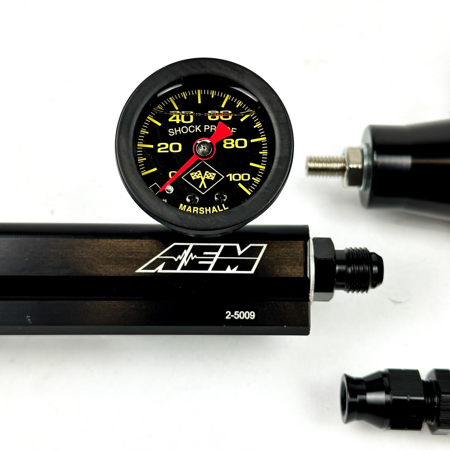 D Series Fuel Tuck System with AEM Fuel Rail & K Tuned Filter for Honda Civic D16Y8 Y7 2 BOLT