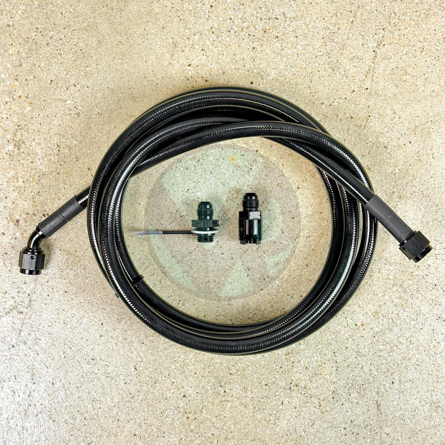 97-01 Honda CR-V Black Replacement Stainless Steel Fuel Feed Line
