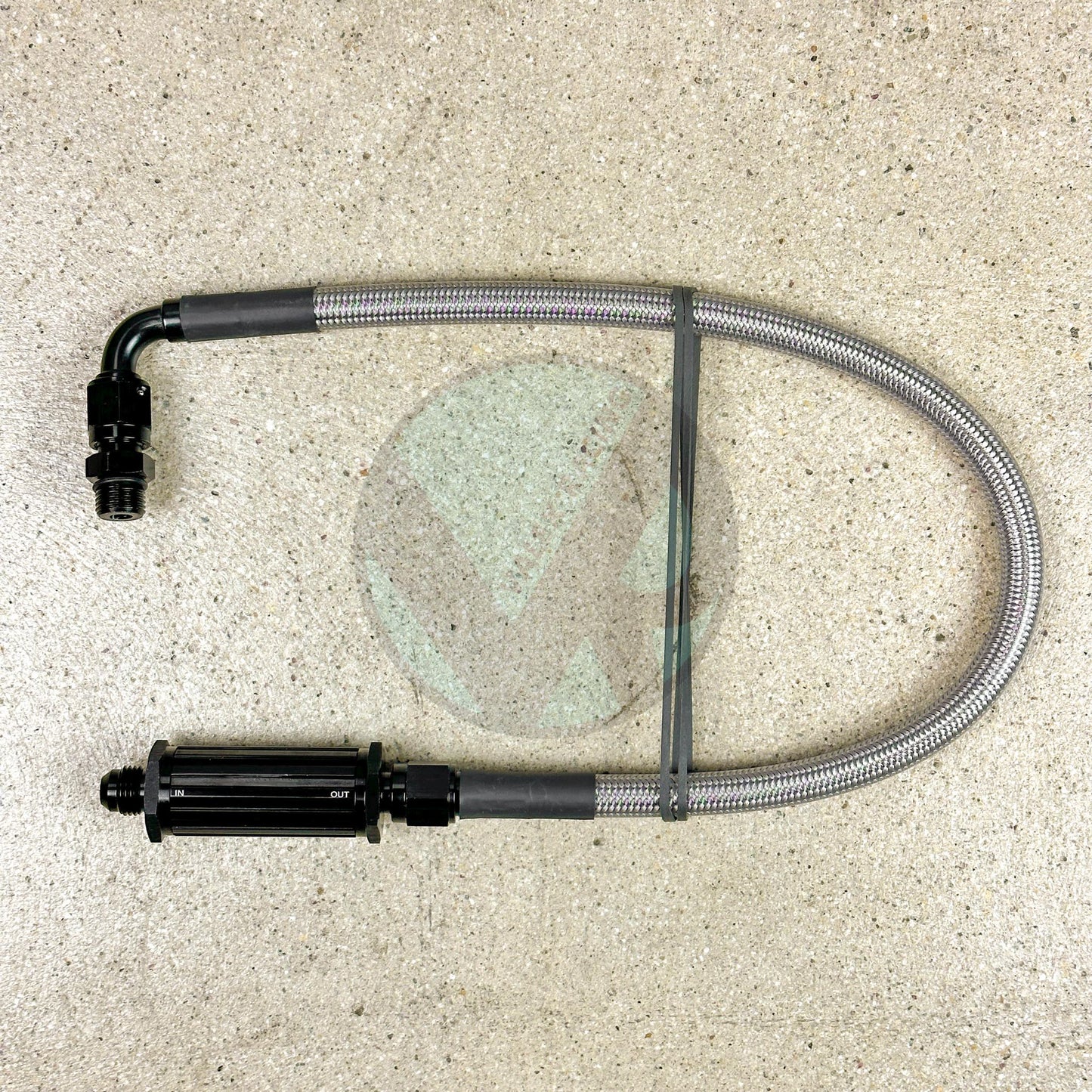 92-95 Civic Tucked Stainless Steel Complete Fuel Line System -6 Silver