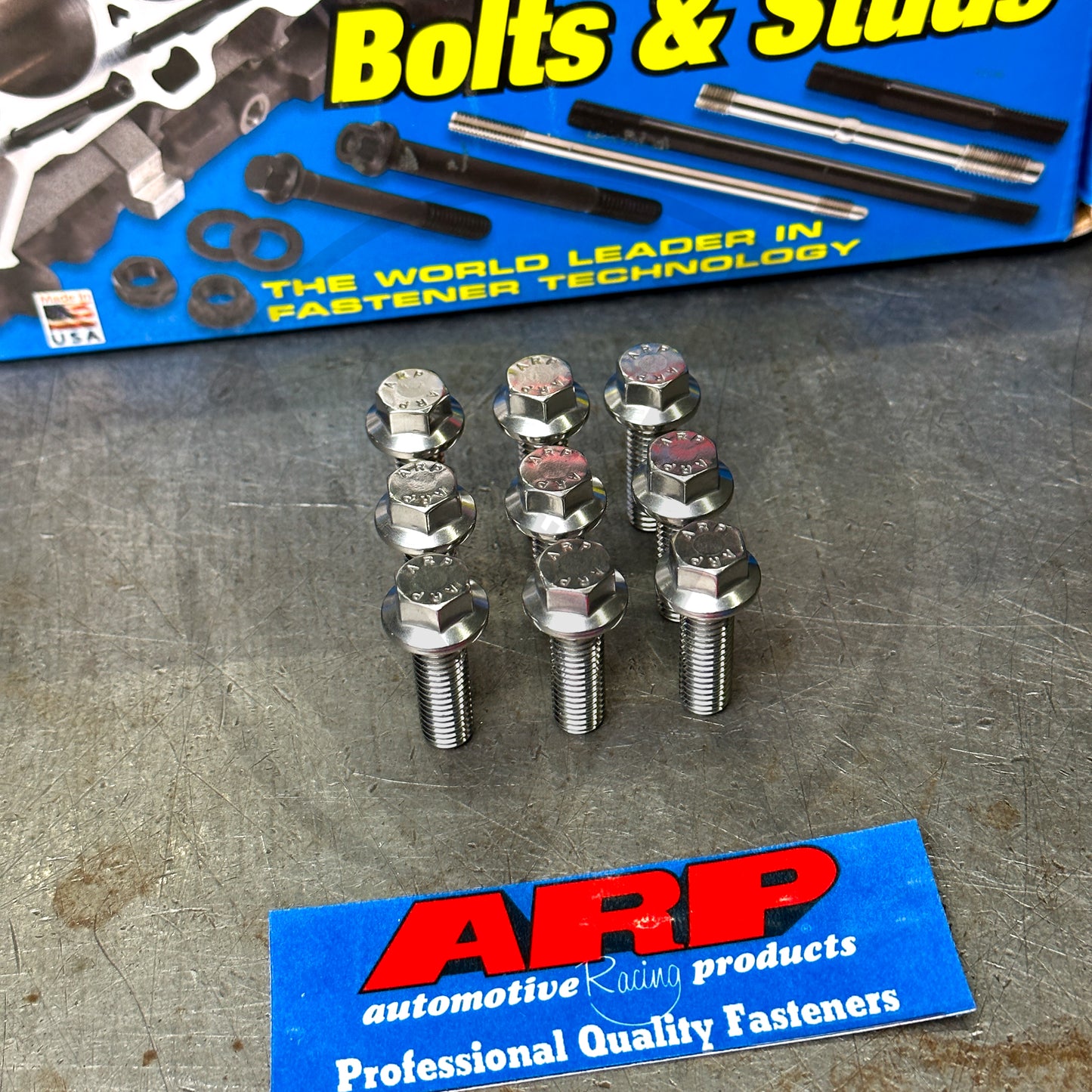ARP Stainless Steel Header Bolt Kit 9 Bolts For Honda / Acura B/D Series Civic Integra
