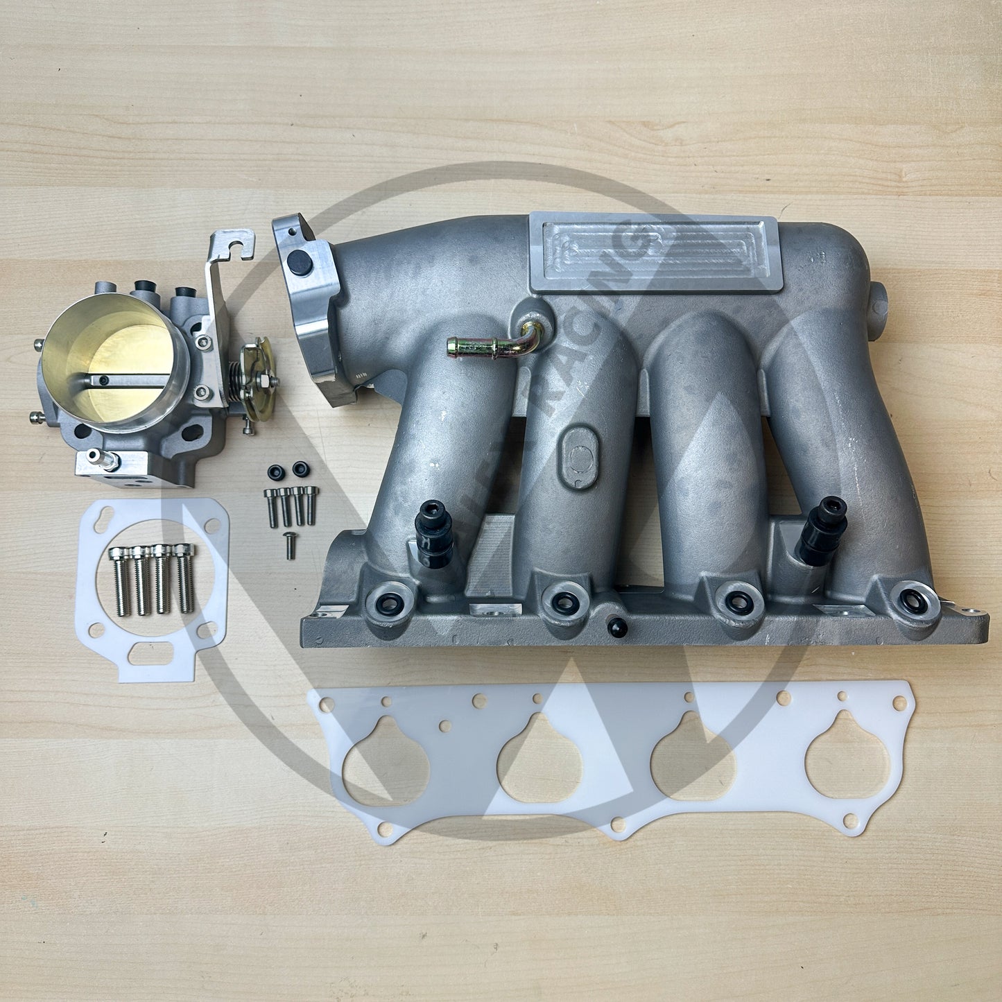 RBC Pro Clipped Ported Intake Manifold K20 K24 K-Swap 72mm Dual Pattern Throttle