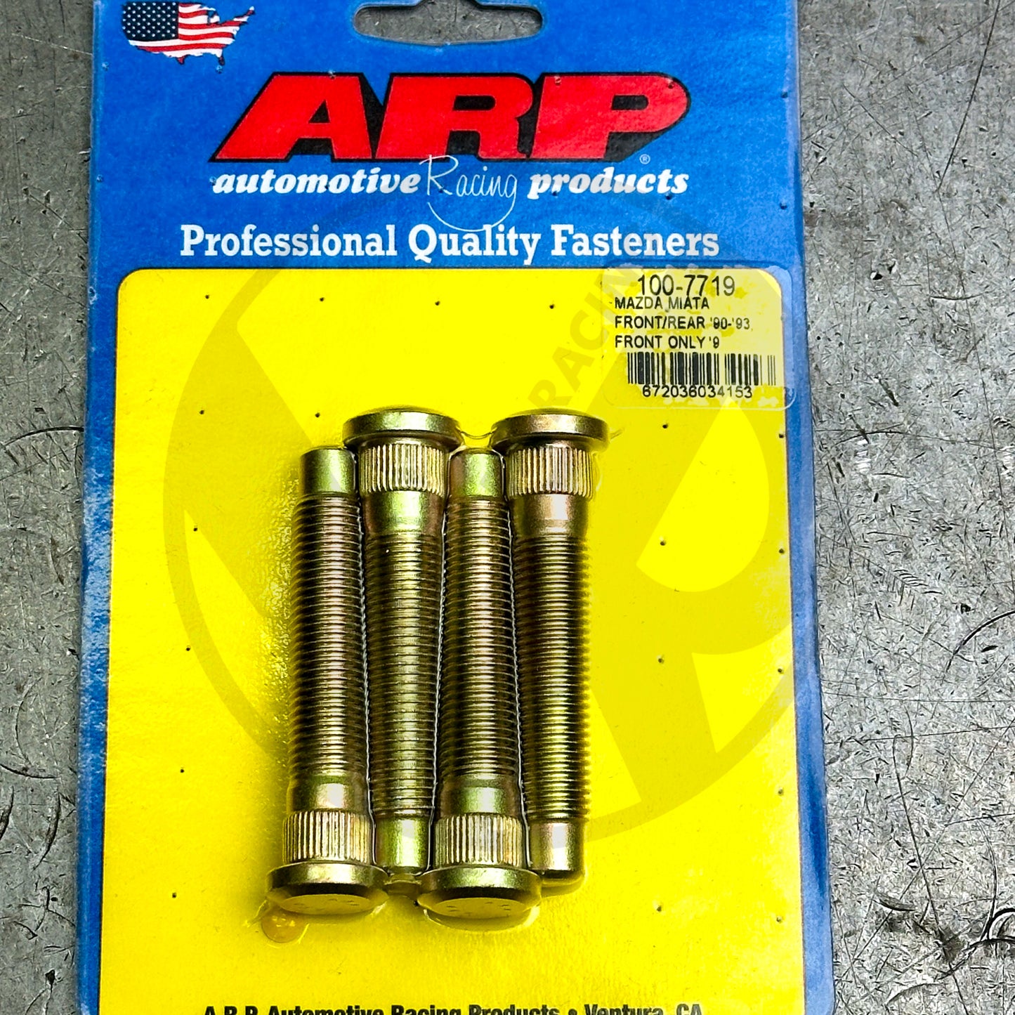 ARP Extended Wheel Studs for 1994-2005 Mazda Miata NA NB 8pc 100-7719 FRONT ONLY