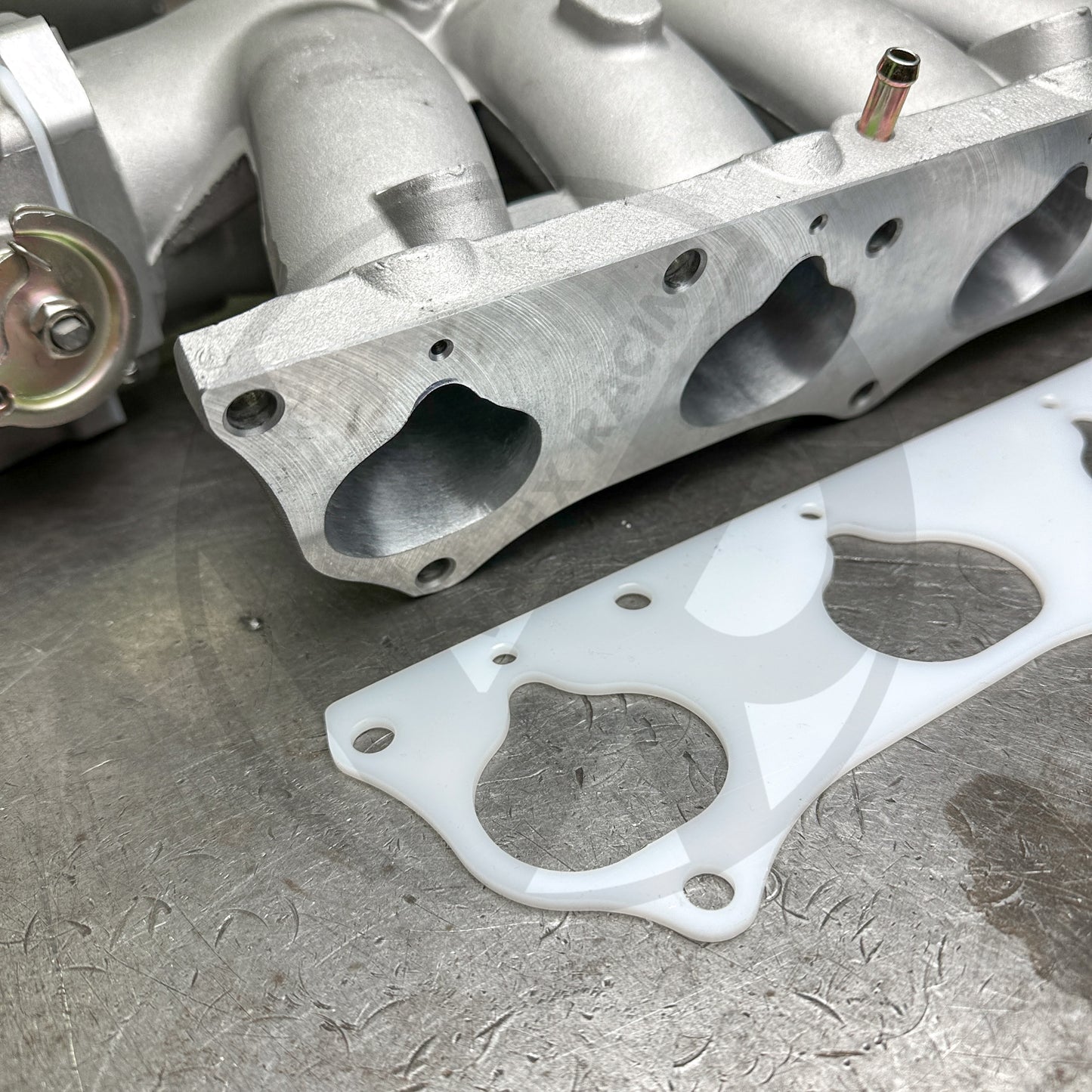 RBC Pro Clipped Ported Manifold K20 K24 Swap w Dual Pattern 70mm Blox Throttle Body (Stage 2)