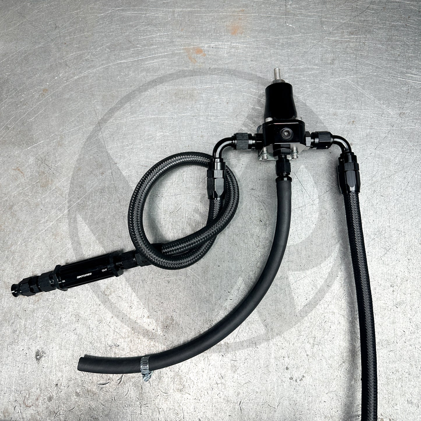 D Series Fuel Tuck System with AEM Style Fuel Rail & K Tuned Filter for Honda Civic D16Y8 Y7 2 BOLT