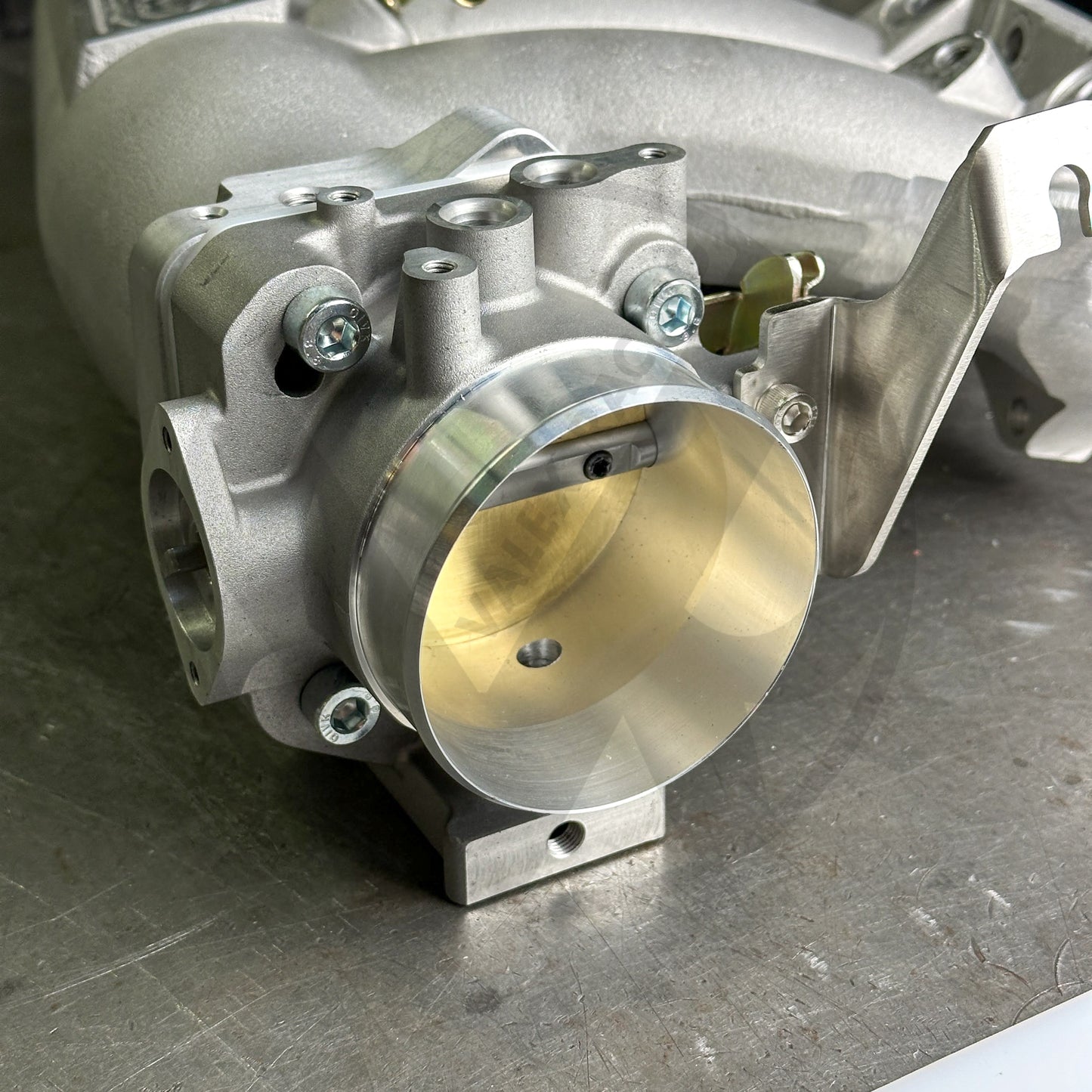 RBC Pro Clipped Ported Manifold K20 K24 Swap w Dual Pattern 70mm Blox Throttle Body (Stage 2)