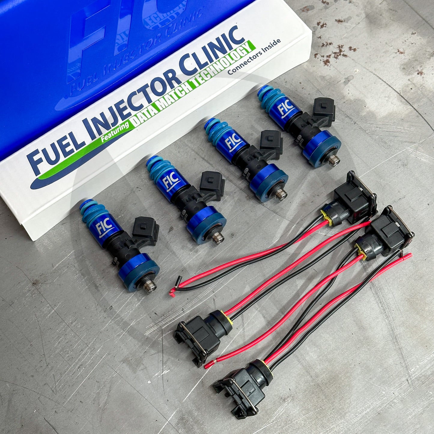 Fuel Injector Clinic 1650cc Fuel Injectors for Honda Acura D16 B16 B18 B20 H22