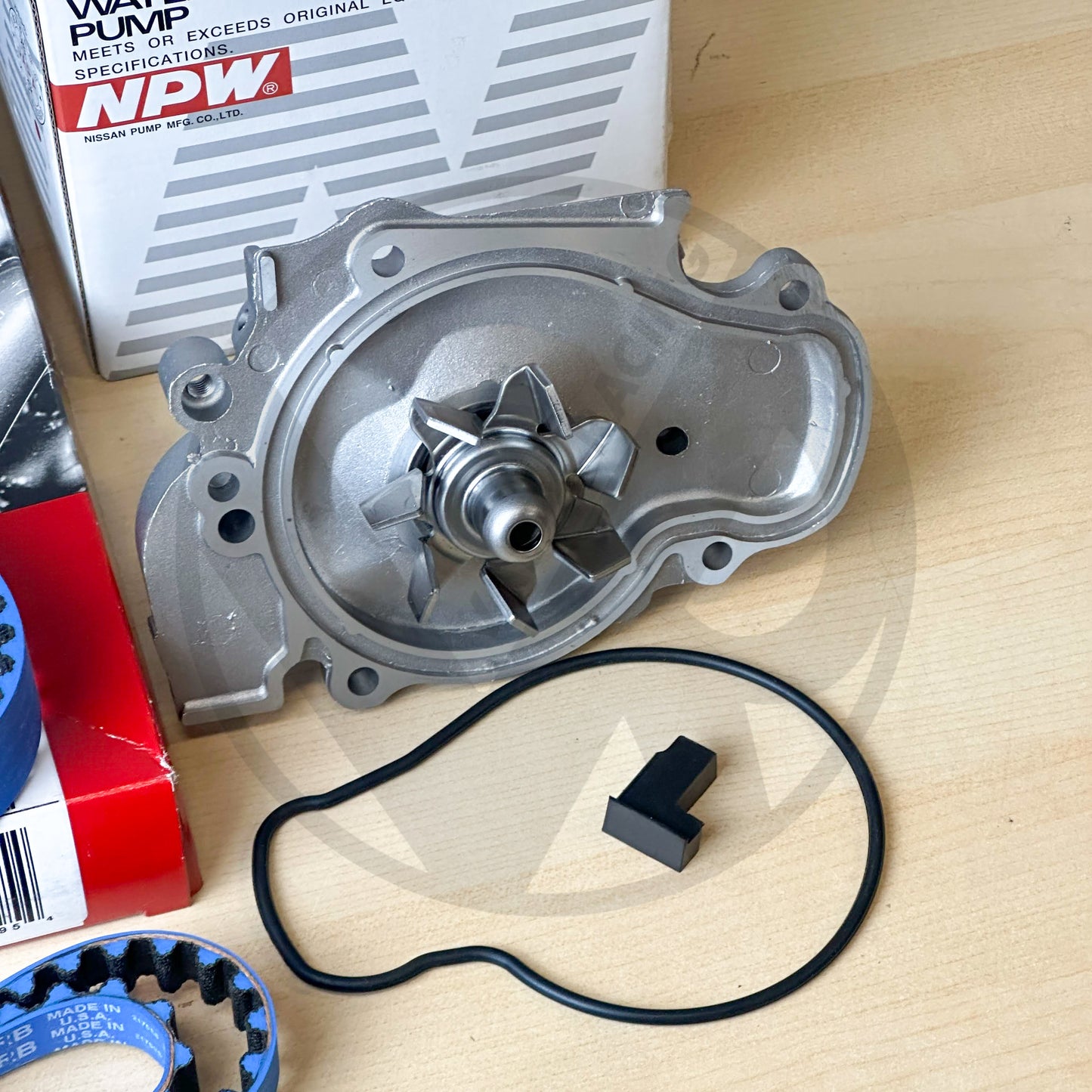 Gates Racing T226RB Timing Belt & NPW Japan Water Pump For Honda H22 H23 DOHC VTEC