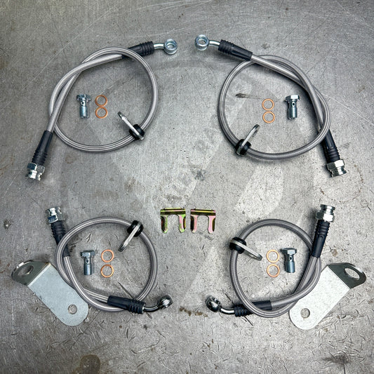Stainless Steel Front and Rear Brake Line Replacement Kit 06-11 Honda Civic Si
