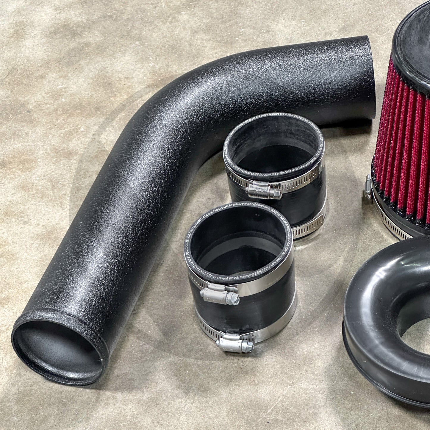 3" Intake W/ BLOX Filter & V Stack for Honda Acura B D H Series Wrinkle Black