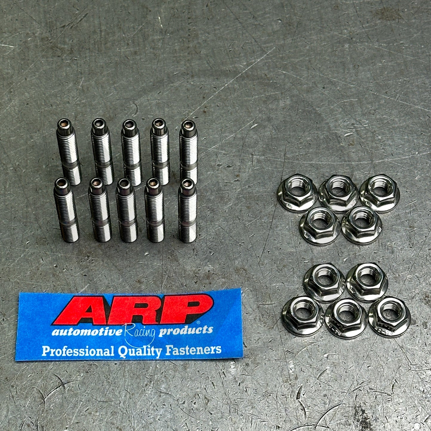 ARP 10PC Stainless Steel Intake Manifold Studs & 6pt Nuts for Honda B/D Series