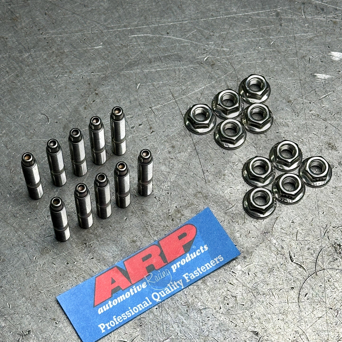 ARP 10PC Stainless Steel Intake Manifold Studs & 6pt Nuts for Honda B/D Series