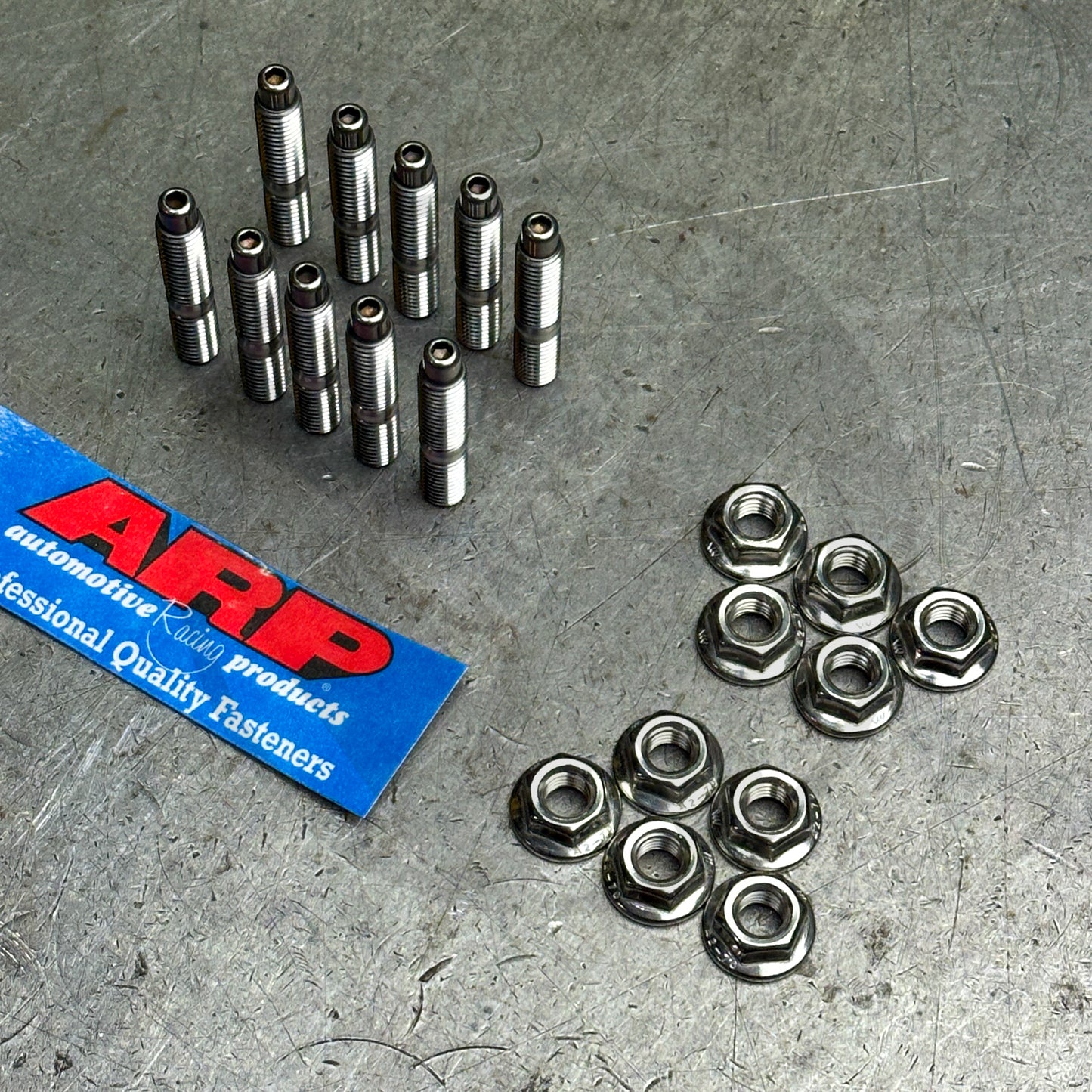 ARP 10PC Stainless Steel Intake Manifold Studs & 6pt Nuts for Honda B/D Series
