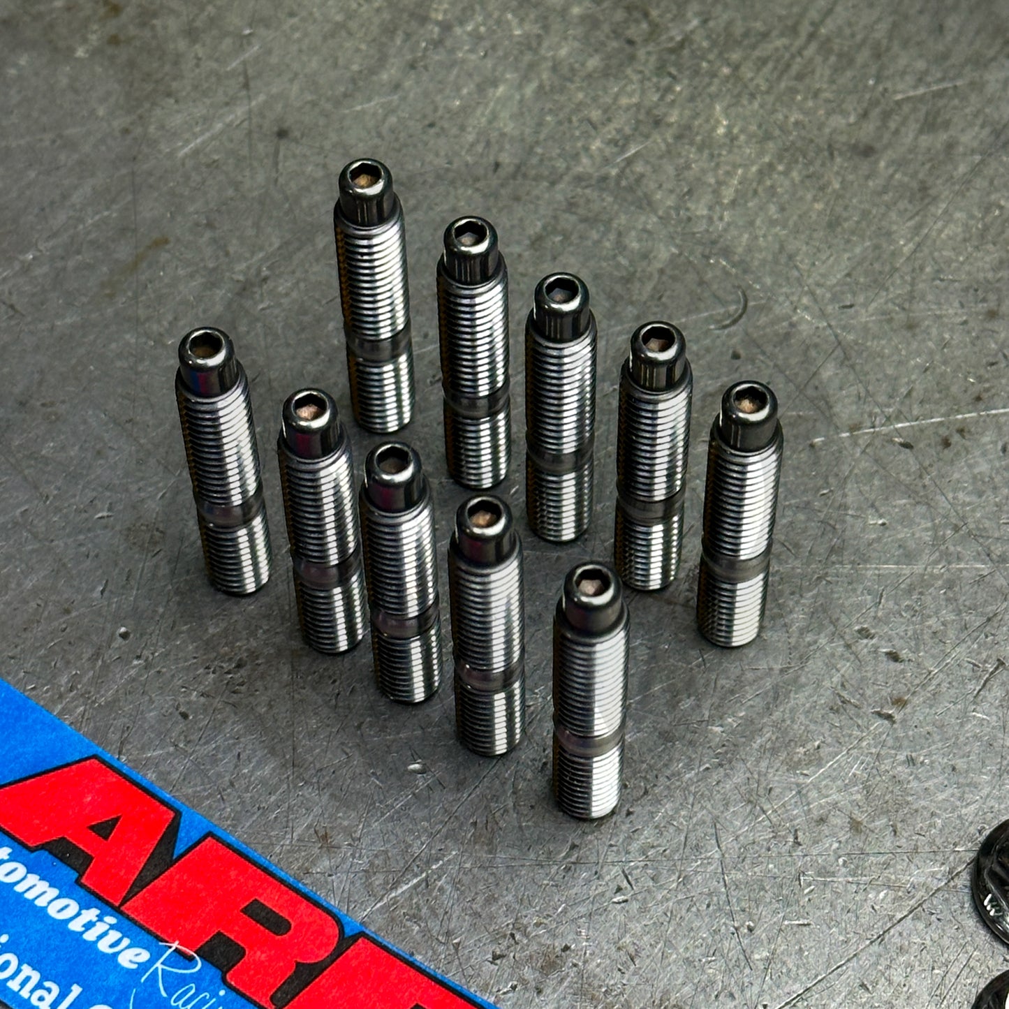 ARP 10PC Stainless Steel Intake Manifold Studs & 6pt Nuts for Honda B/D Series