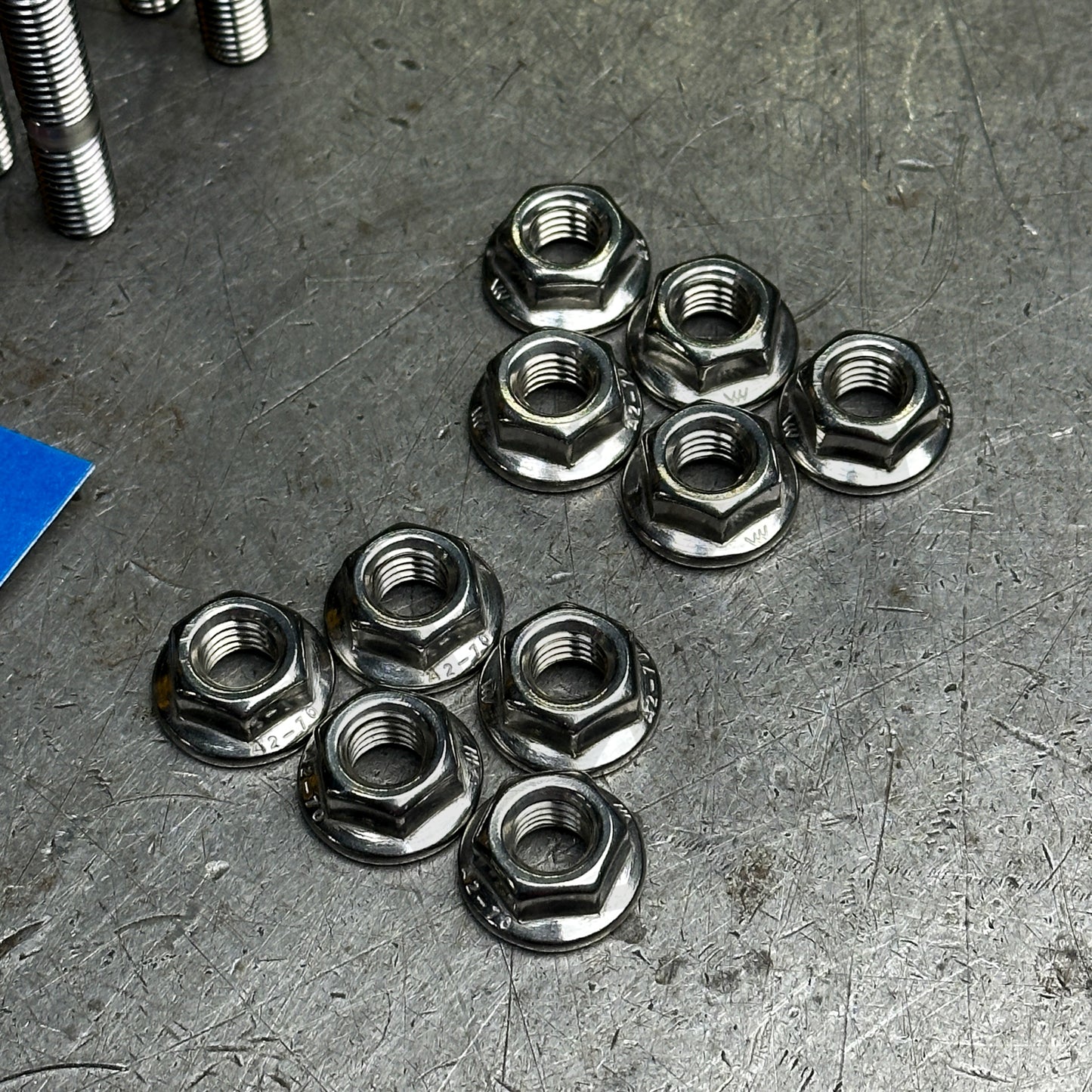 ARP 10PC Stainless Steel Intake Manifold Studs & 6pt Nuts for Honda B/D Series