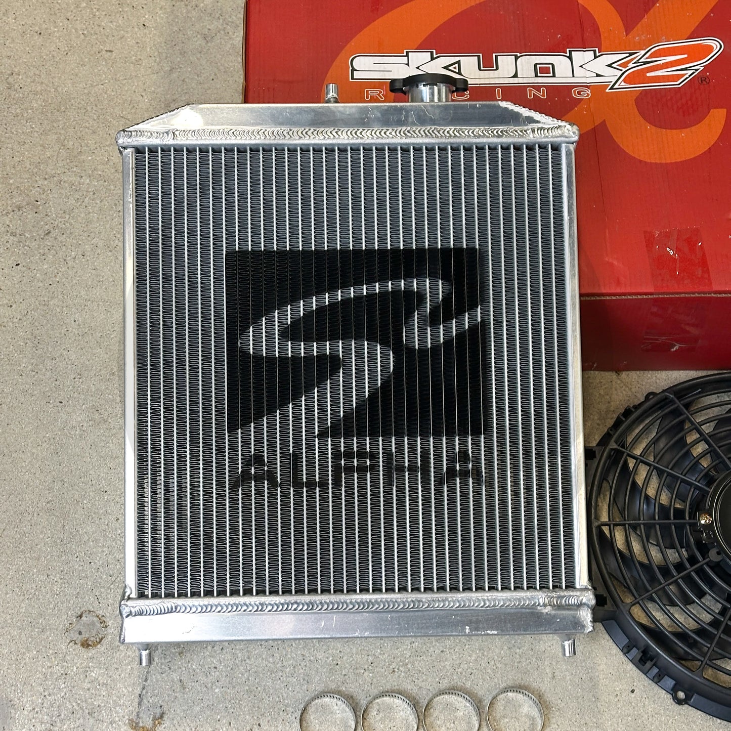Skunk2 Pro Half Size Alpha Radiator Kit For Honda Civic Acura Integra B Series