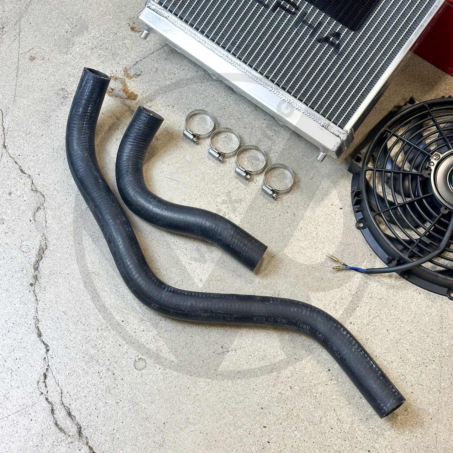 Skunk2 Pro Half Size Alpha Radiator Kit For Honda Civic Acura Integra B Series