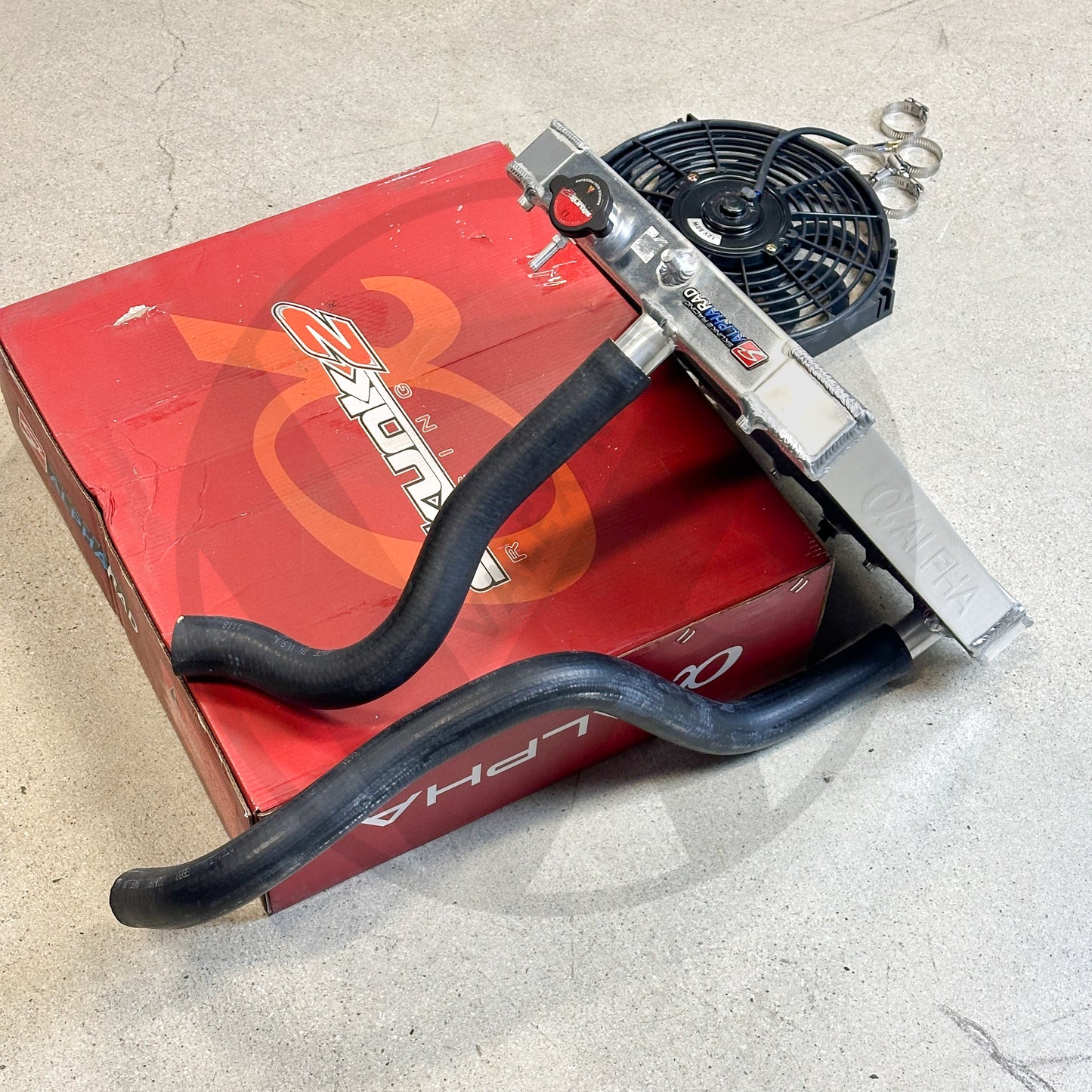 Skunk2 Pro Half Size Alpha Radiator Kit For Honda Civic Acura Integra B Series