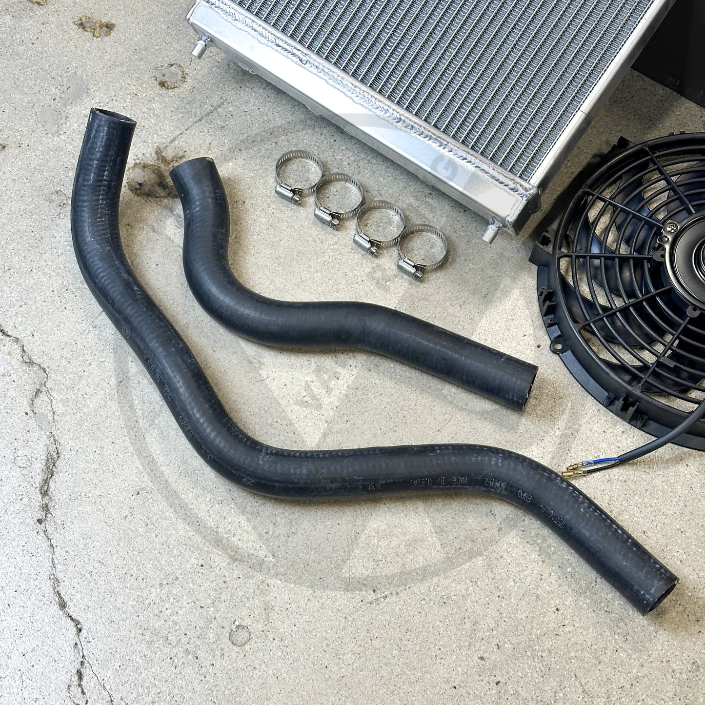 Pro Half Size Radiator Kit For Honda Civic Acura Integra B Series