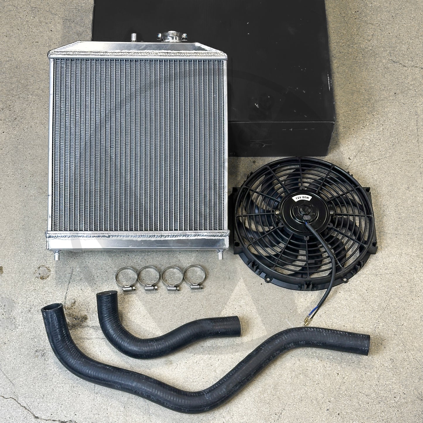 Pro Half Size Radiator Kit For Honda Civic Acura Integra B Series