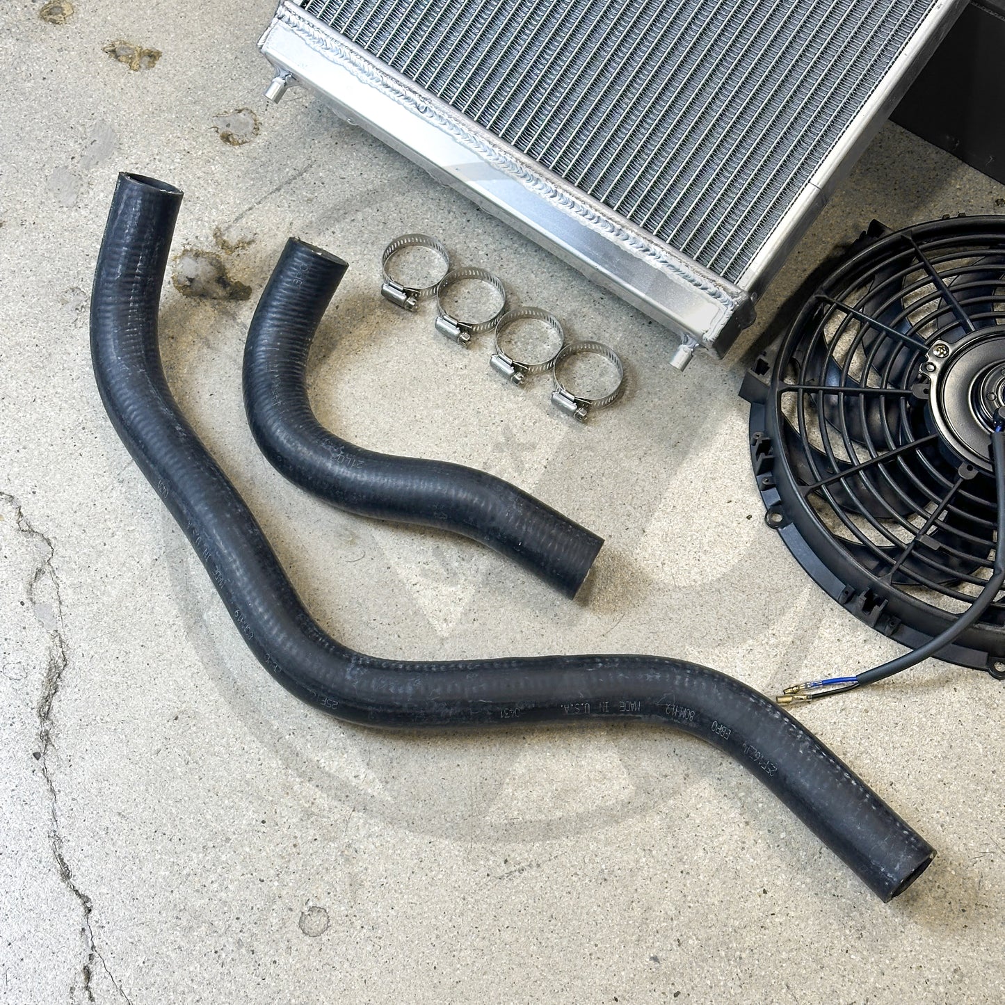 Pro Half Size Radiator Kit For Honda Civic Acura Integra B Series