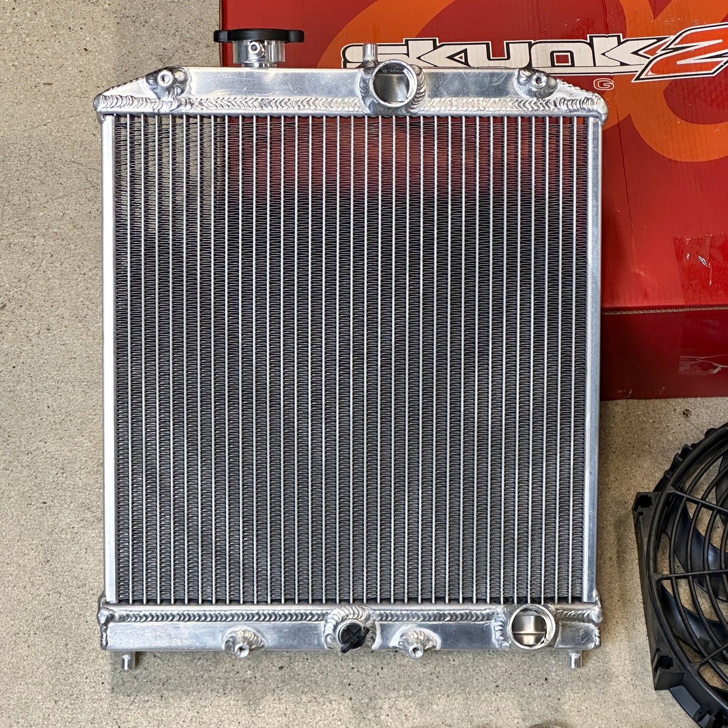 Skunk2 Pro Half Size Alpha Radiator Kit For Honda Civic Acura Integra B Series