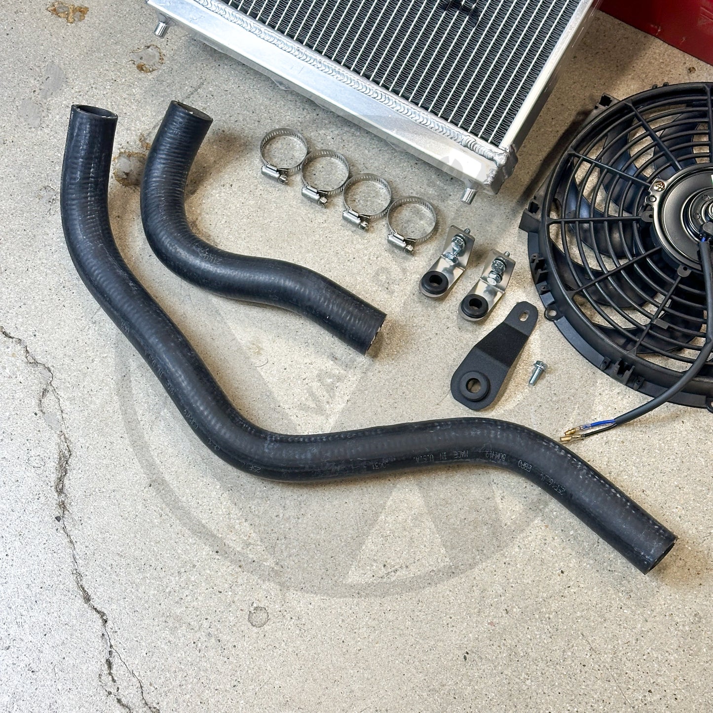 Skunk2 Pro Half Size Alpha Radiator Kit For Honda Civic Acura Integra B Series