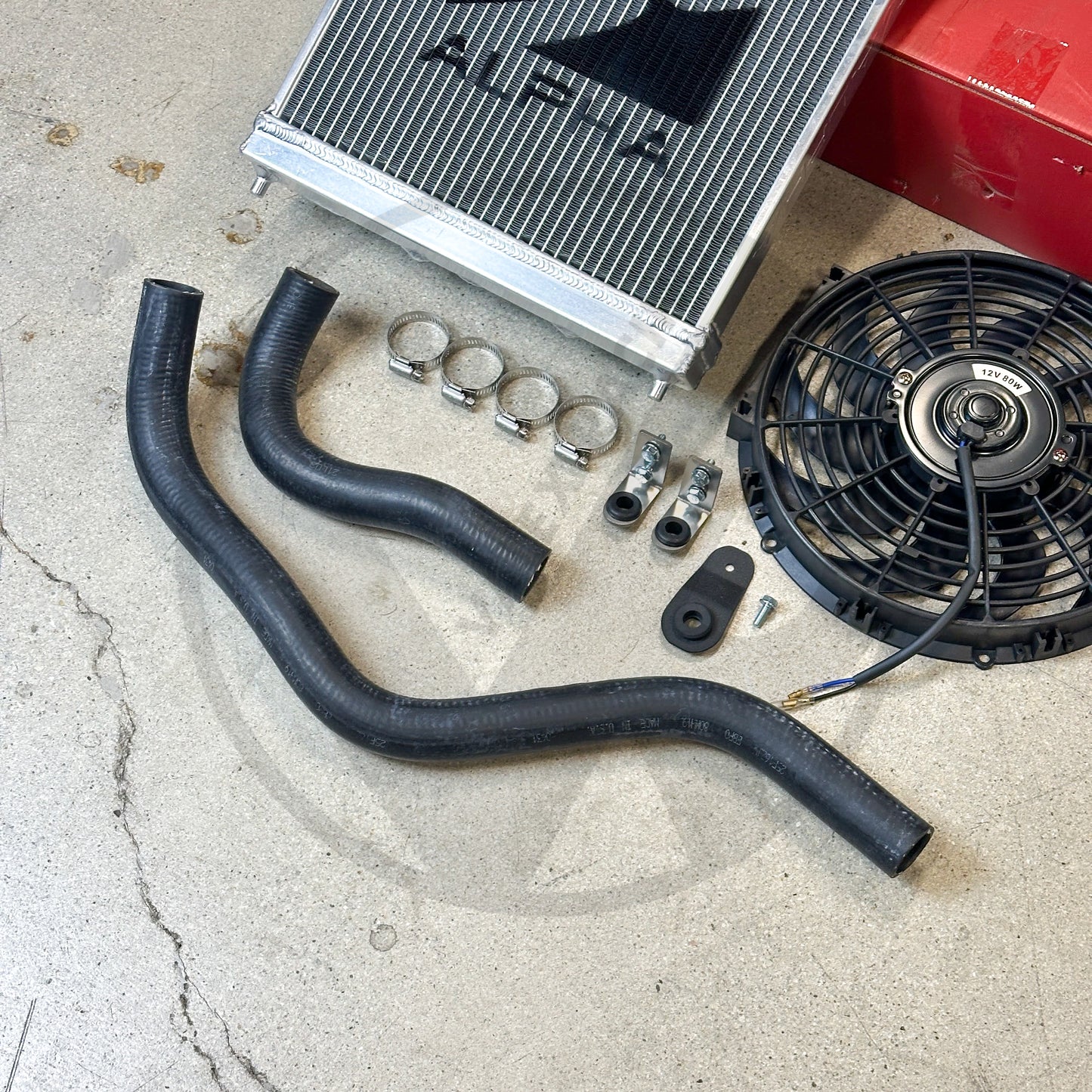 Skunk2 Pro Half Size Alpha Radiator Kit For Honda Civic Acura Integra B Series