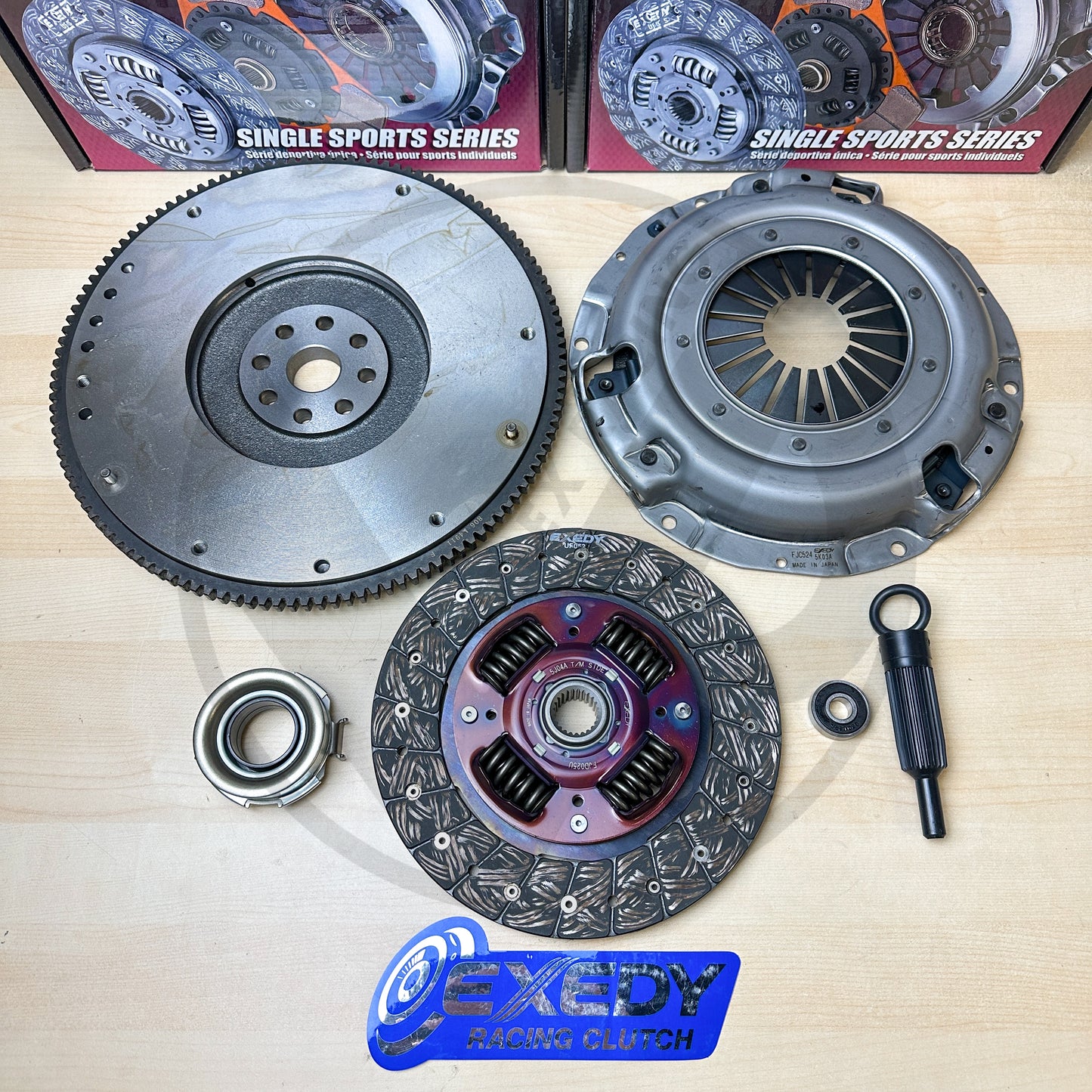EXEDY OEM Clutch & OEM Flywheel Kit for 99-12 Subaru Impreza Base 2.5L