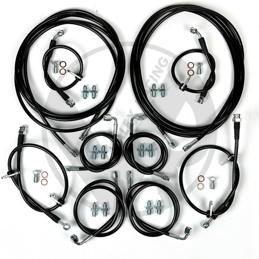 Front & Rear Replacement Brake Line Kit For 94-01 Acura Integra DC2 (Deletes ABS)