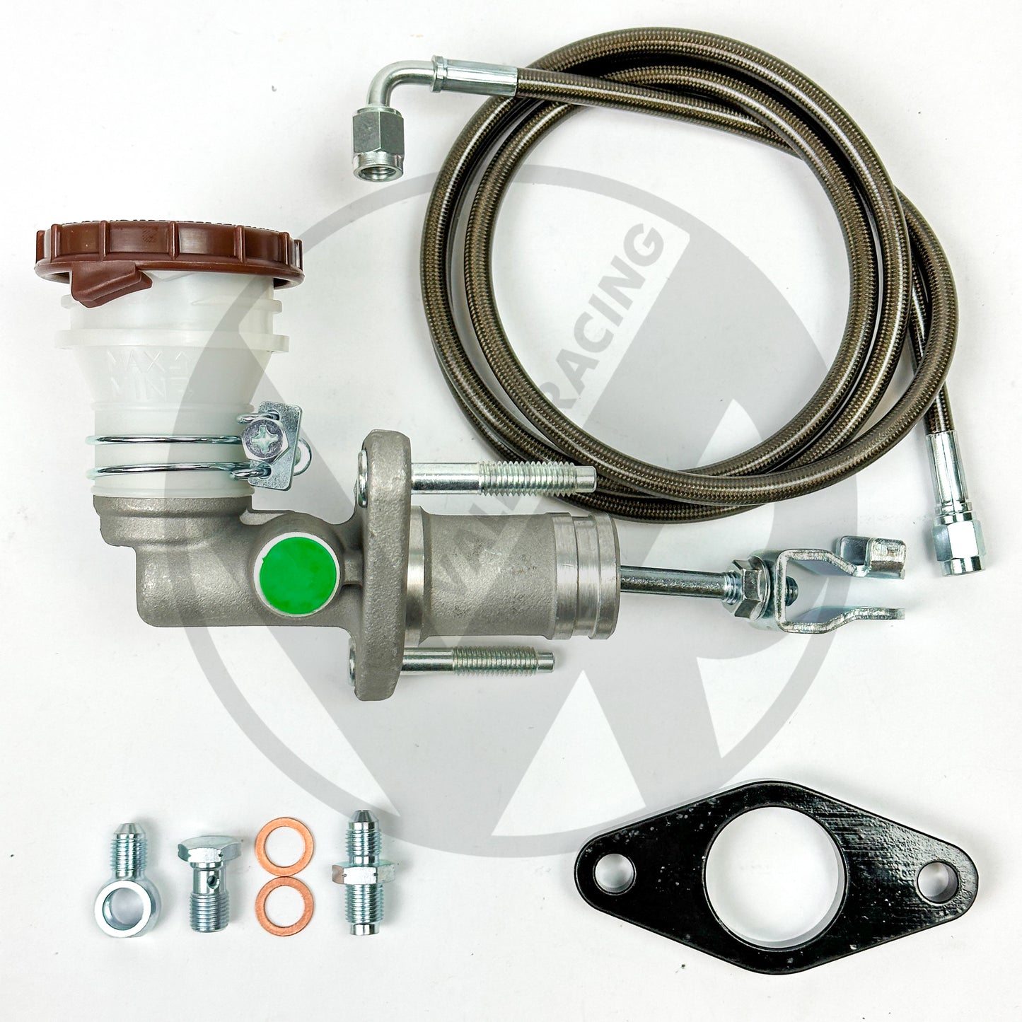 K Swap S2000 (S2K) Style Clutch Master Cylinder (CMC) Kit with Stainless Steel Clutch Line