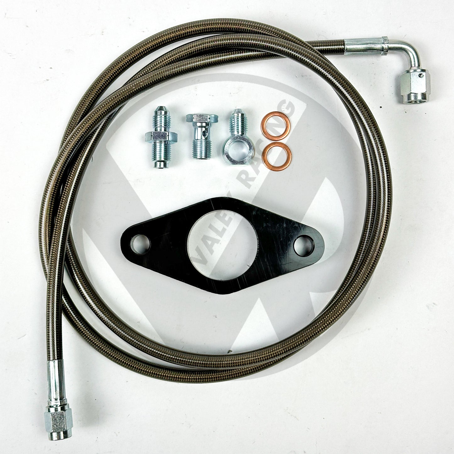S2000 S2K CMC CLUTCH MASTER CYLINDER ADAPTER PLATE & BLACK SS CLUTCH LINE for Honda Acura K Swap