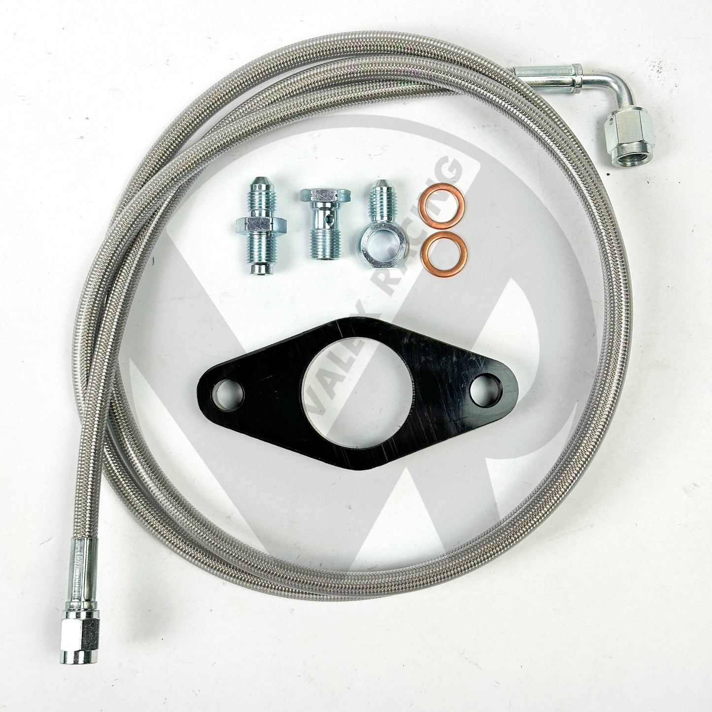 S2000 S2K CMC CLUTCH MASTER CYLINDER ADAPTER PLATE & BLACK SS CLUTCH LINE for Honda Acura K Swap